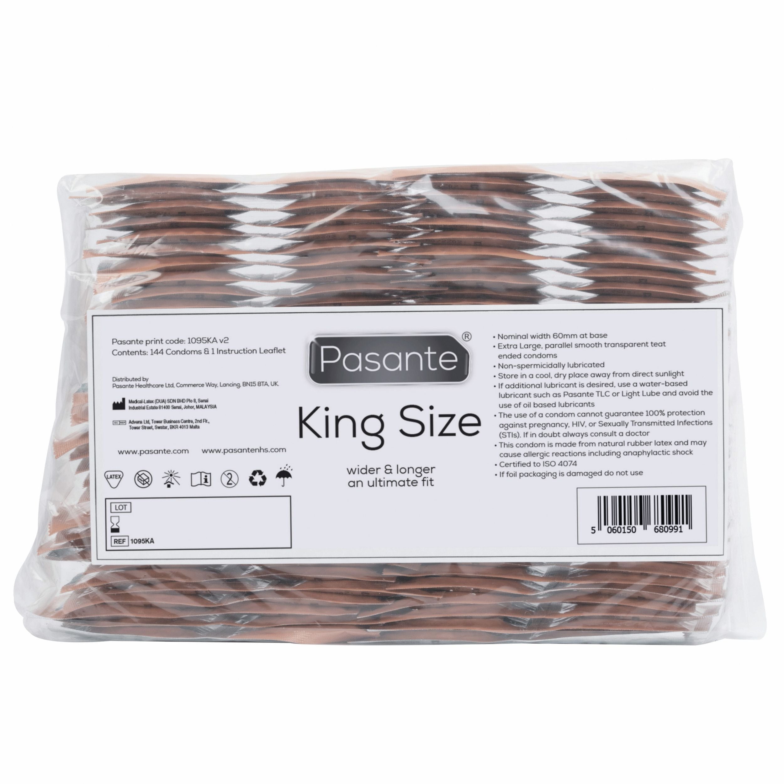 Pasante King Size Condooms - 144 stuks