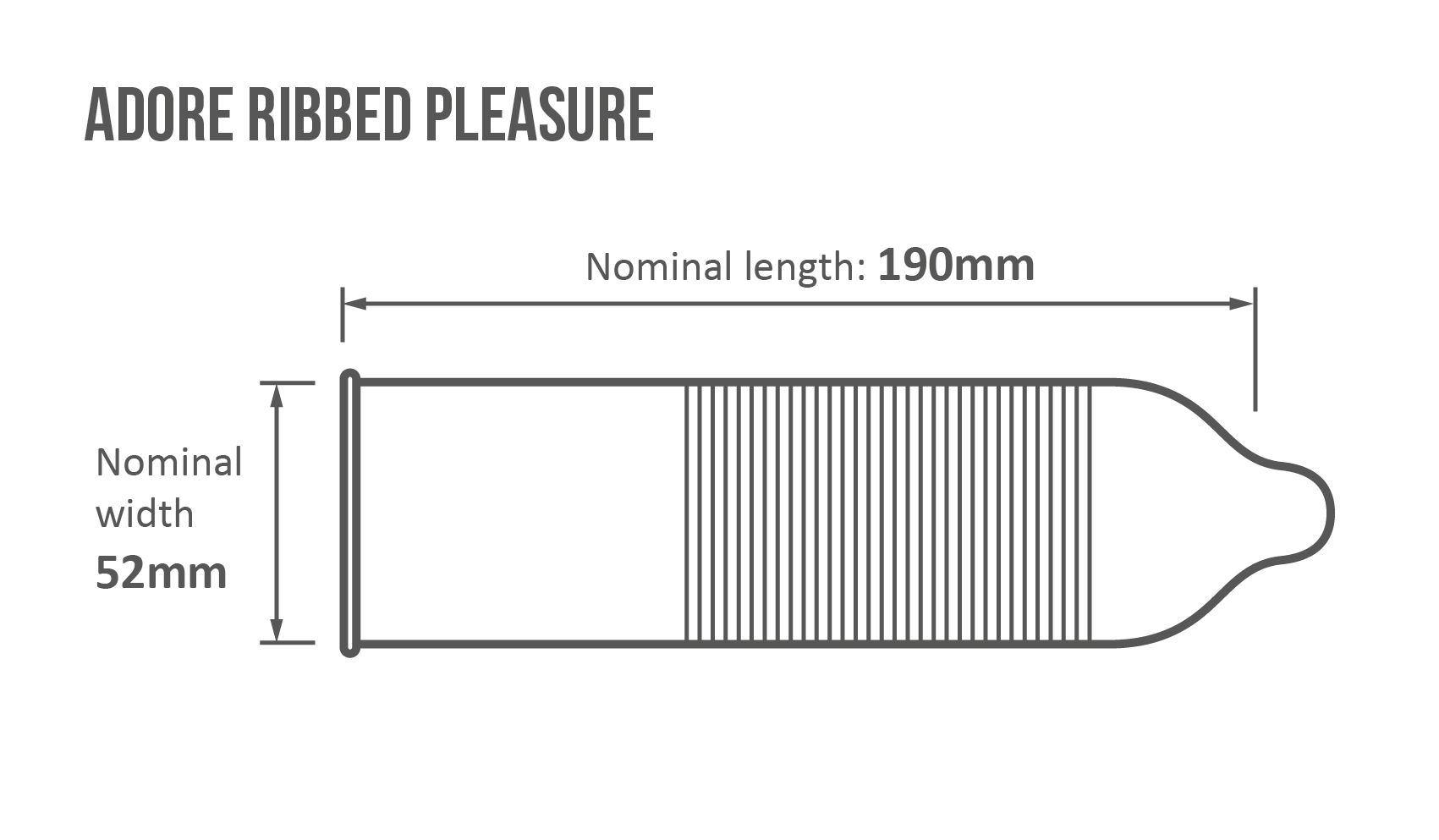 Adore Ribbed Pleasure condooms 144 stuks