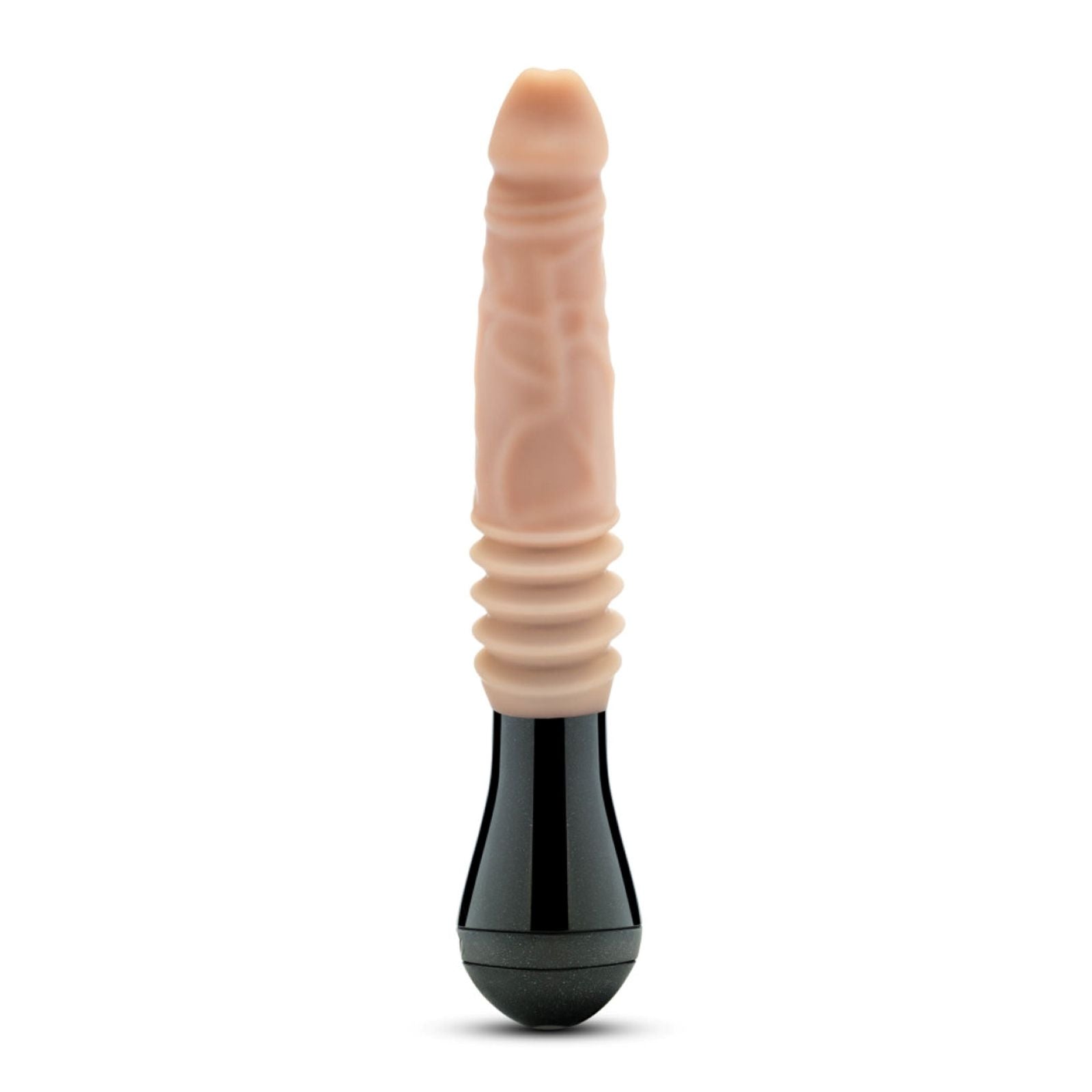 Dr. Skin Silicone - Dr. Knight - Stotende en Vibrerende Dildo - Beige