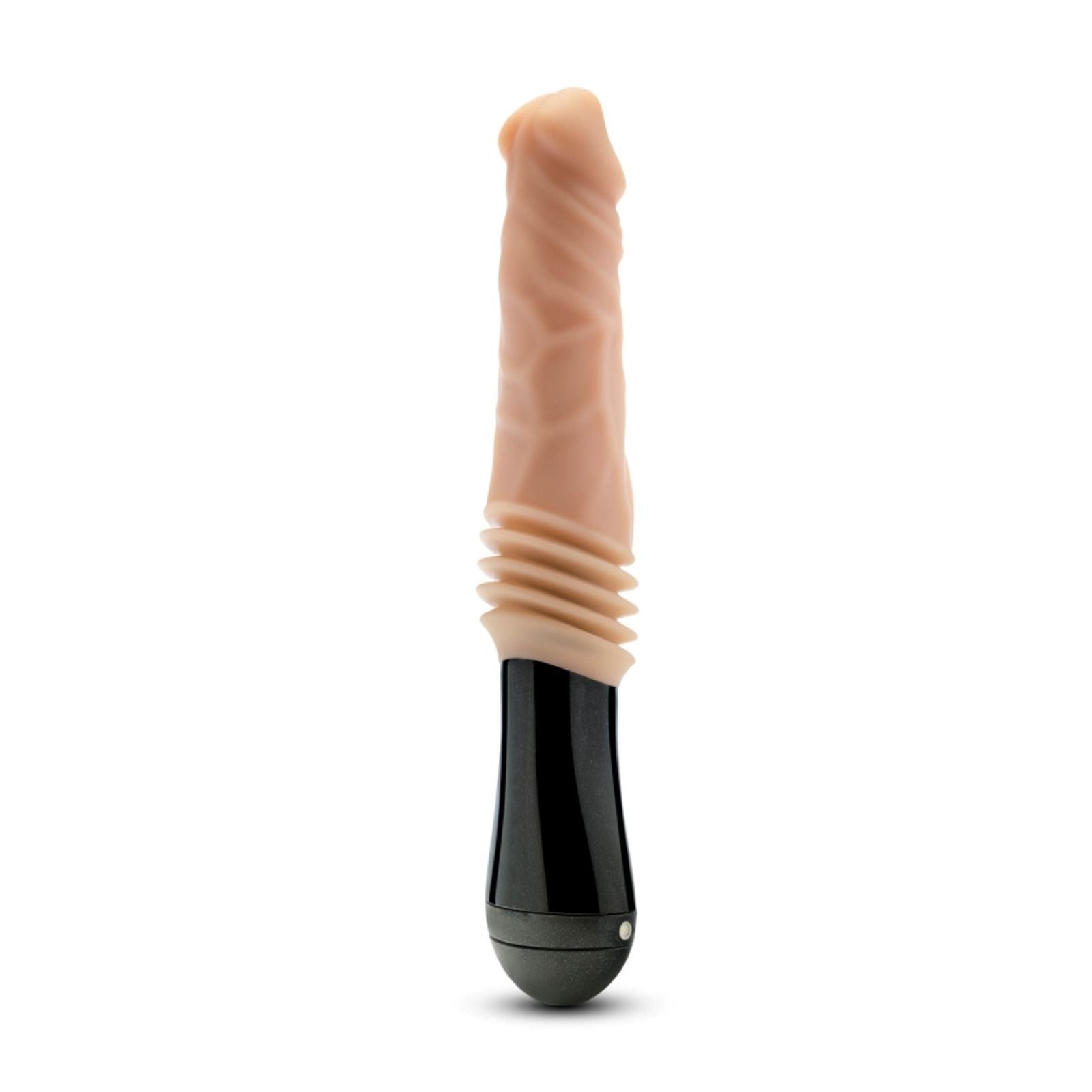 Dr. Skin Silicone - Dr. Knight - Stotende en Vibrerende Dildo - Beige