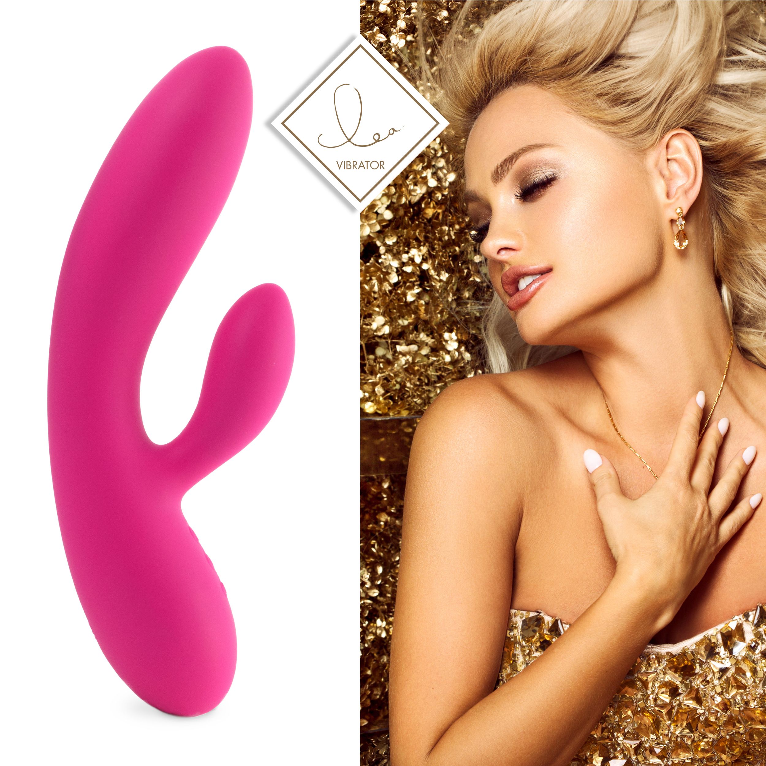 FeelzToys - Lea Rabbit Vibrator - Glitter