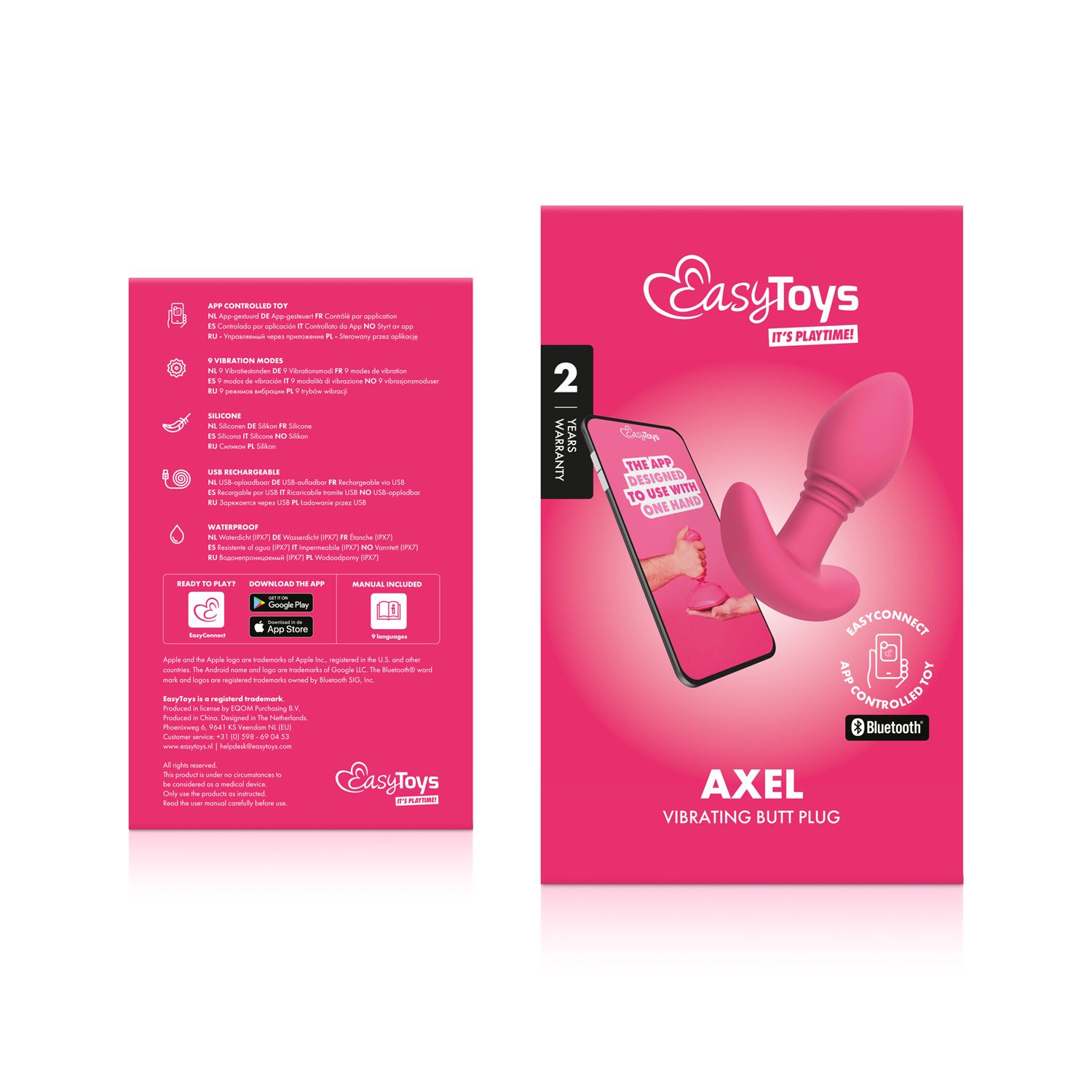 EasyConnect - Vibrerende Buttplug Axel app gericht