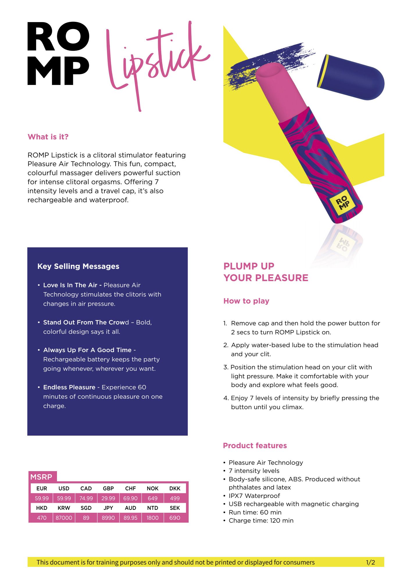 ROMP by Womanizer - Lipstick - Neon Roze