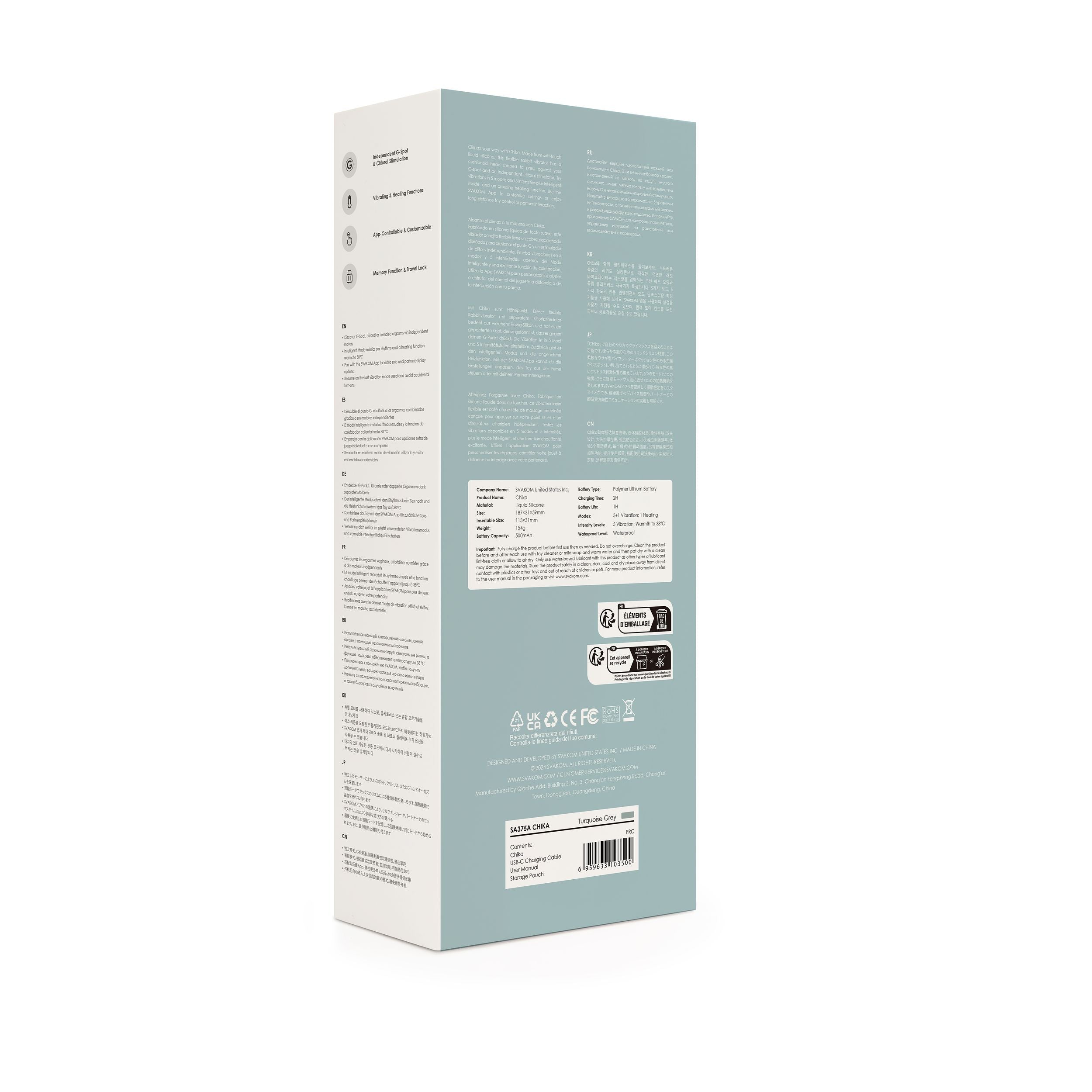 SVAKOM - Chika Verwarmende Tarzan Vibrator App Controlled