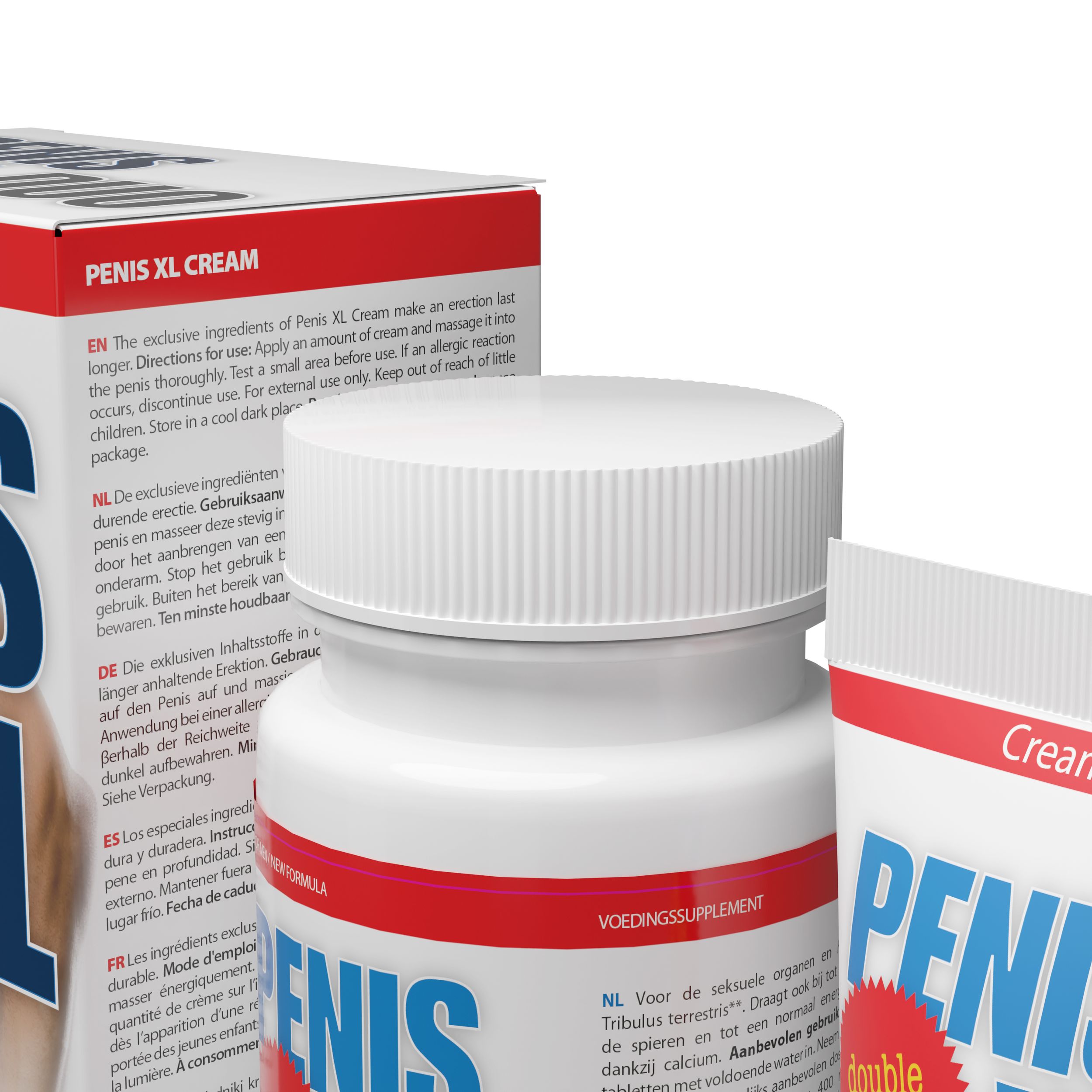 Penis XL Duo Combinatie Crème En Pillen
