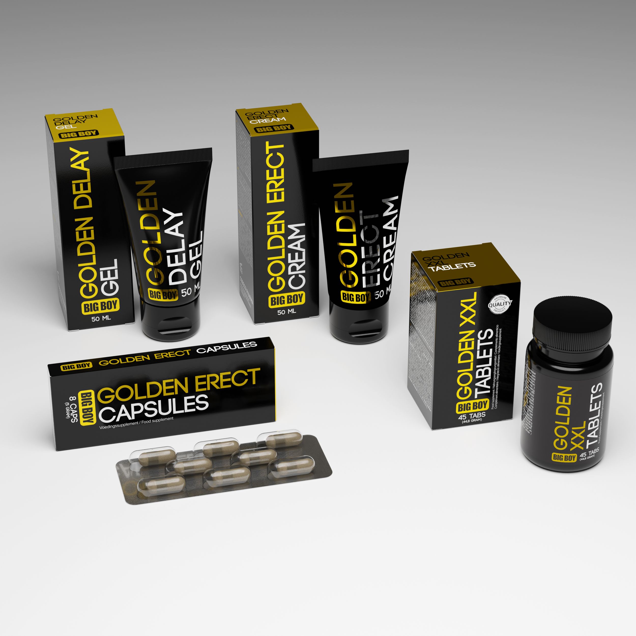 Gouden Erectiepillen - 8 stuks