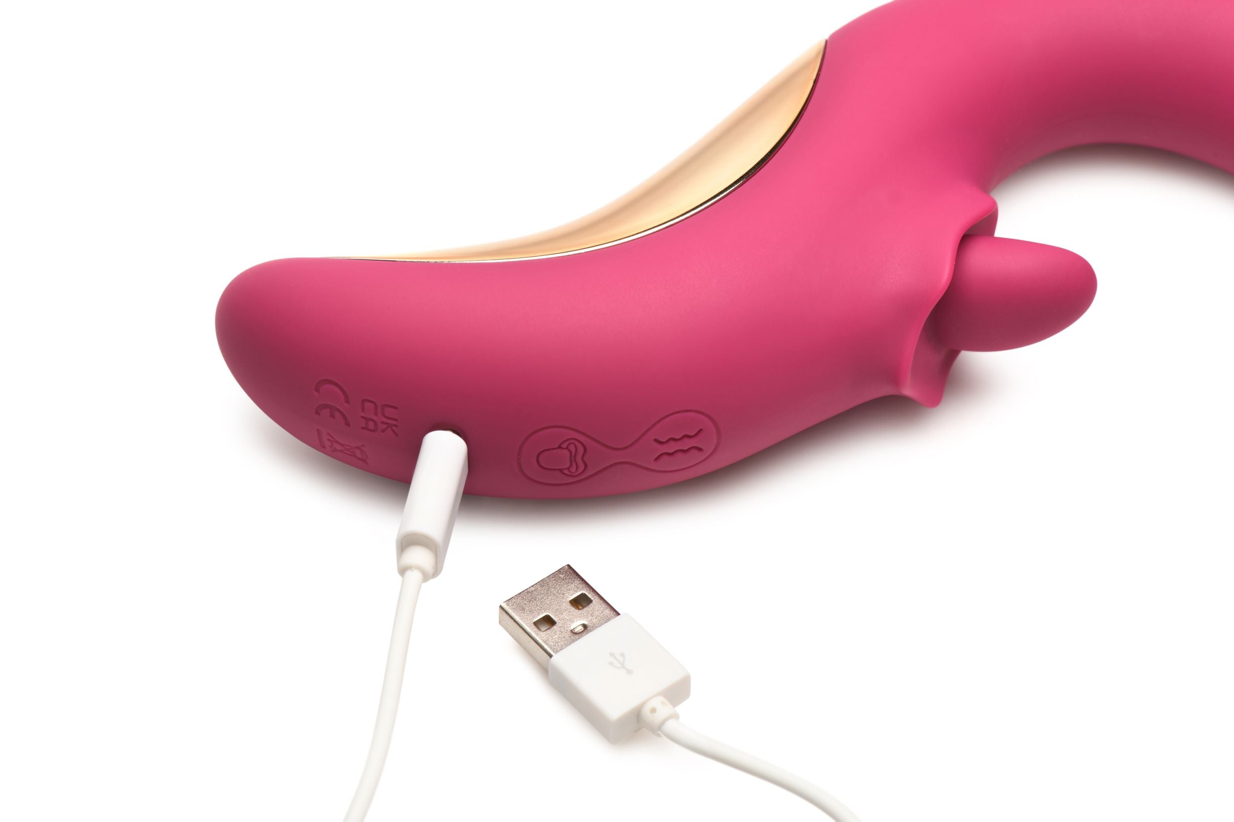 XR Brands - Tease & Please Likkende & Stotende Vibrator - Roze