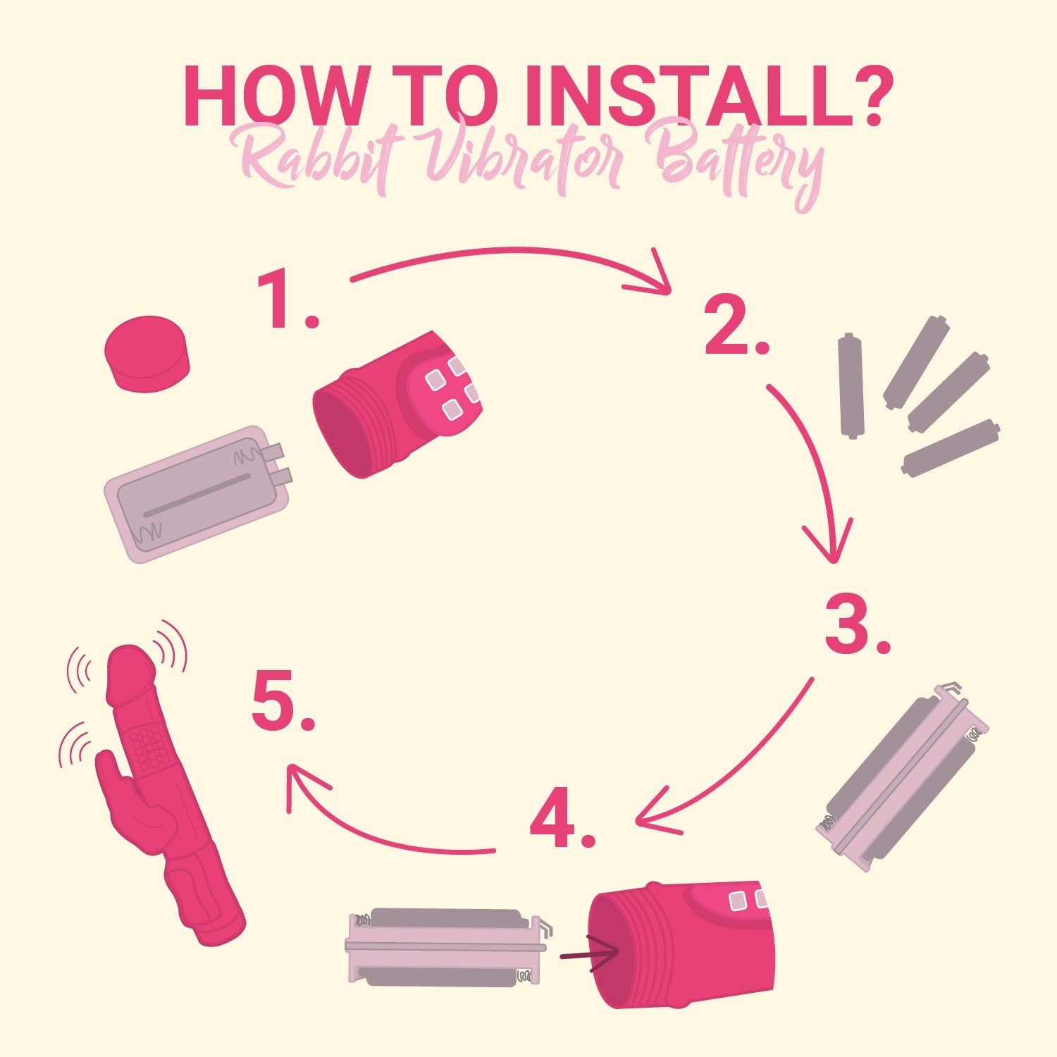 Stotende Vlindervibrator - Roze