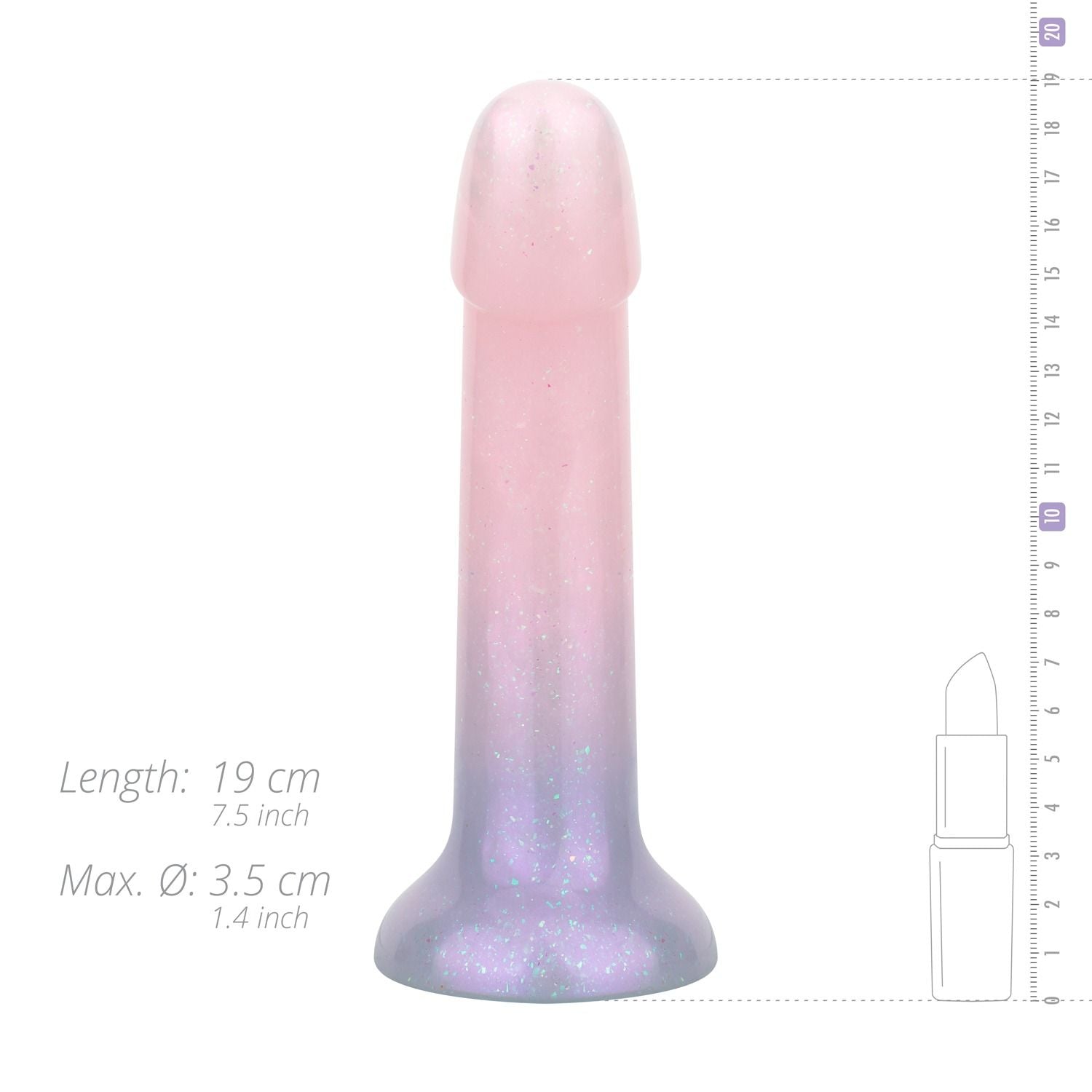 Zeemeermin Ombre Dildo - 19 cm