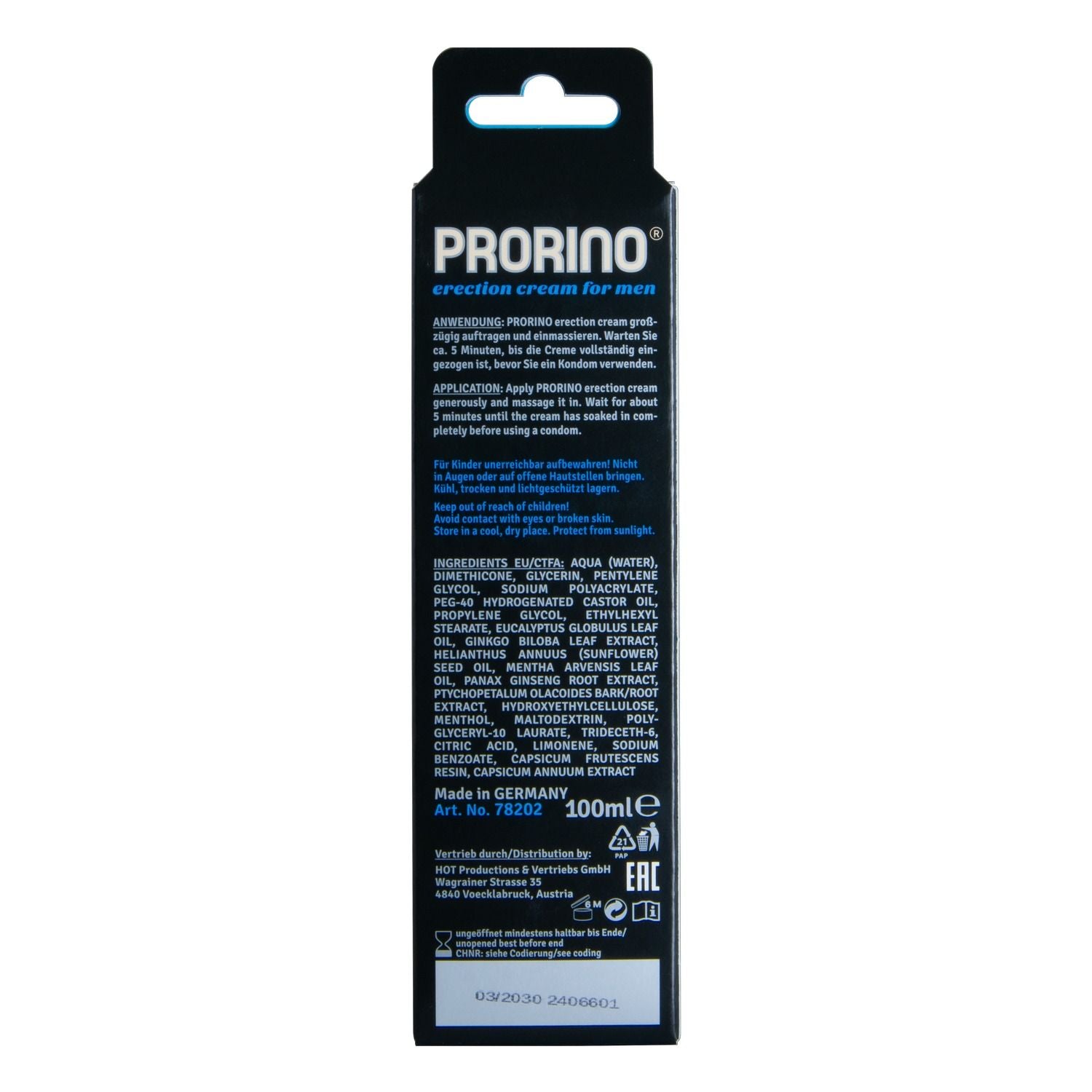 Erectie Crème - 100 ml