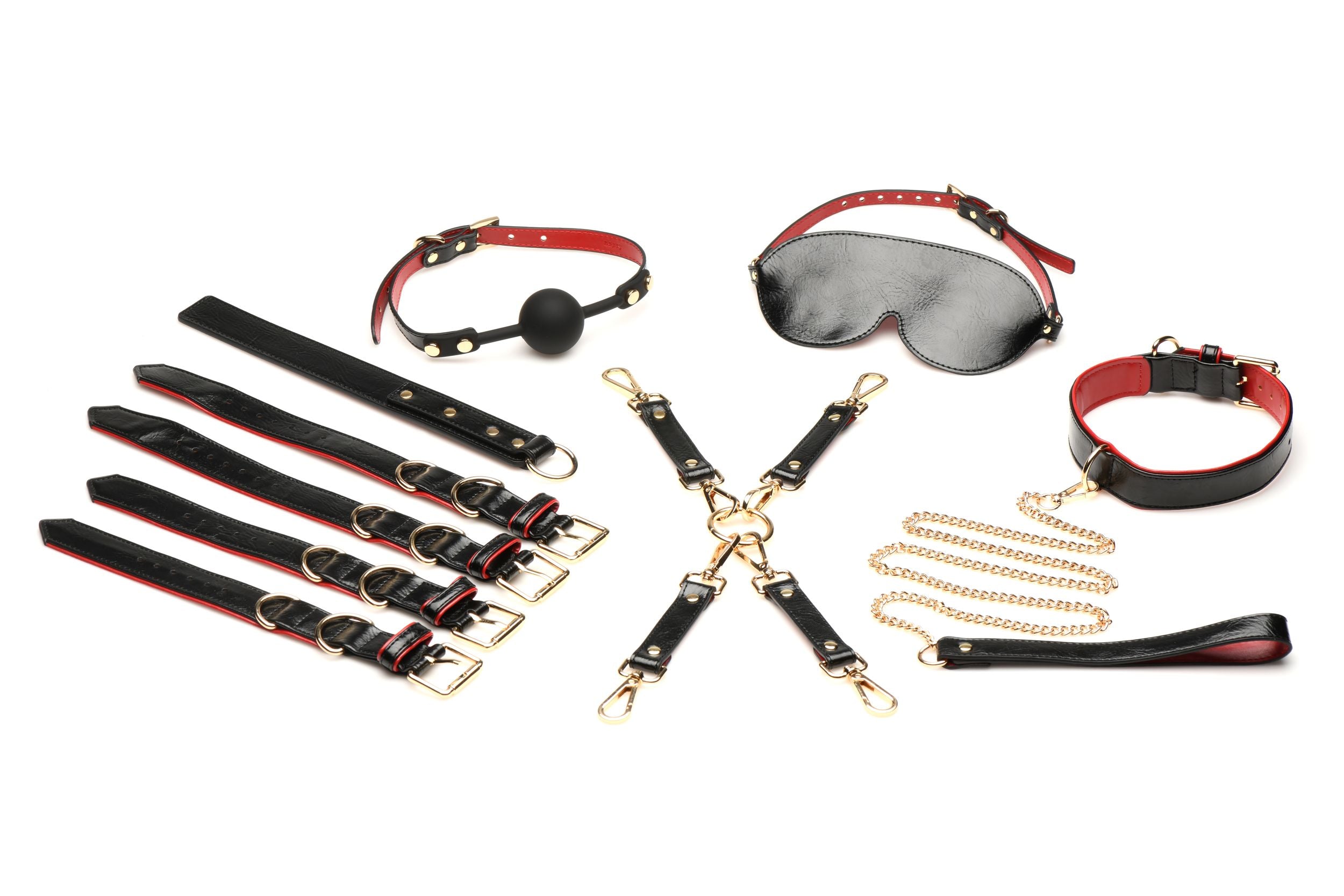 XR Brands - Lover's Luxe Bondage Set - Zwart