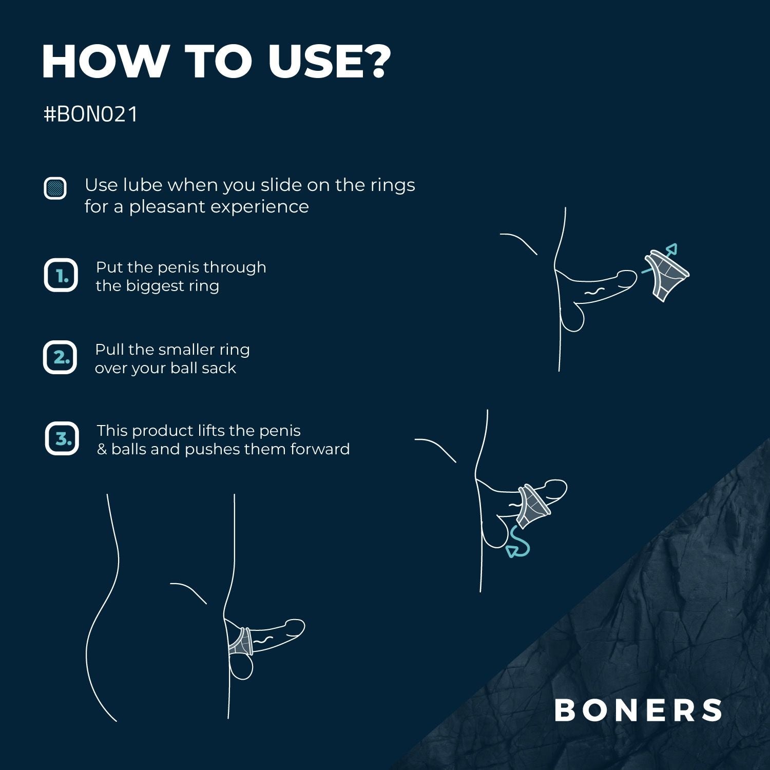 Boners vloeibare siliconen 2 in 1 ballenstretcher