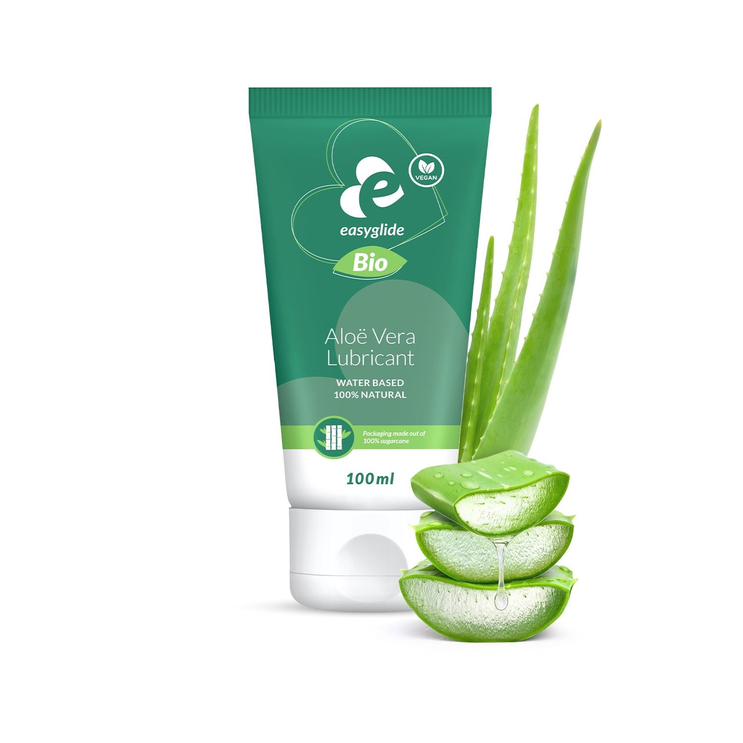 EasyGlide - Bio &amp; Natuurlijk Glijmiddel op Waterbasis Aloë vera - 100 ml