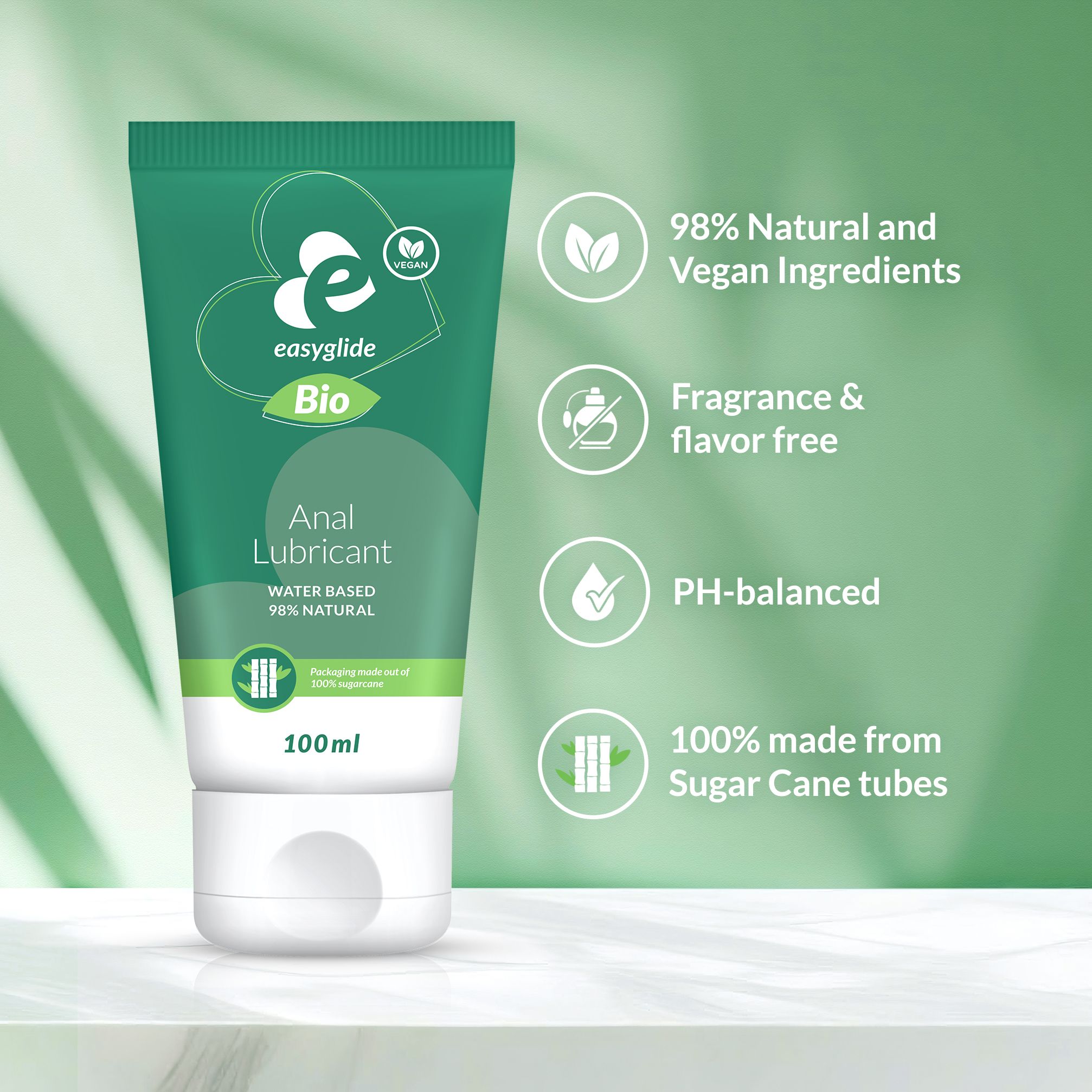 EasyGlide - Bio &amp; Natuurlijk Glijmiddel op Waterbasis Anaal - 100 ml