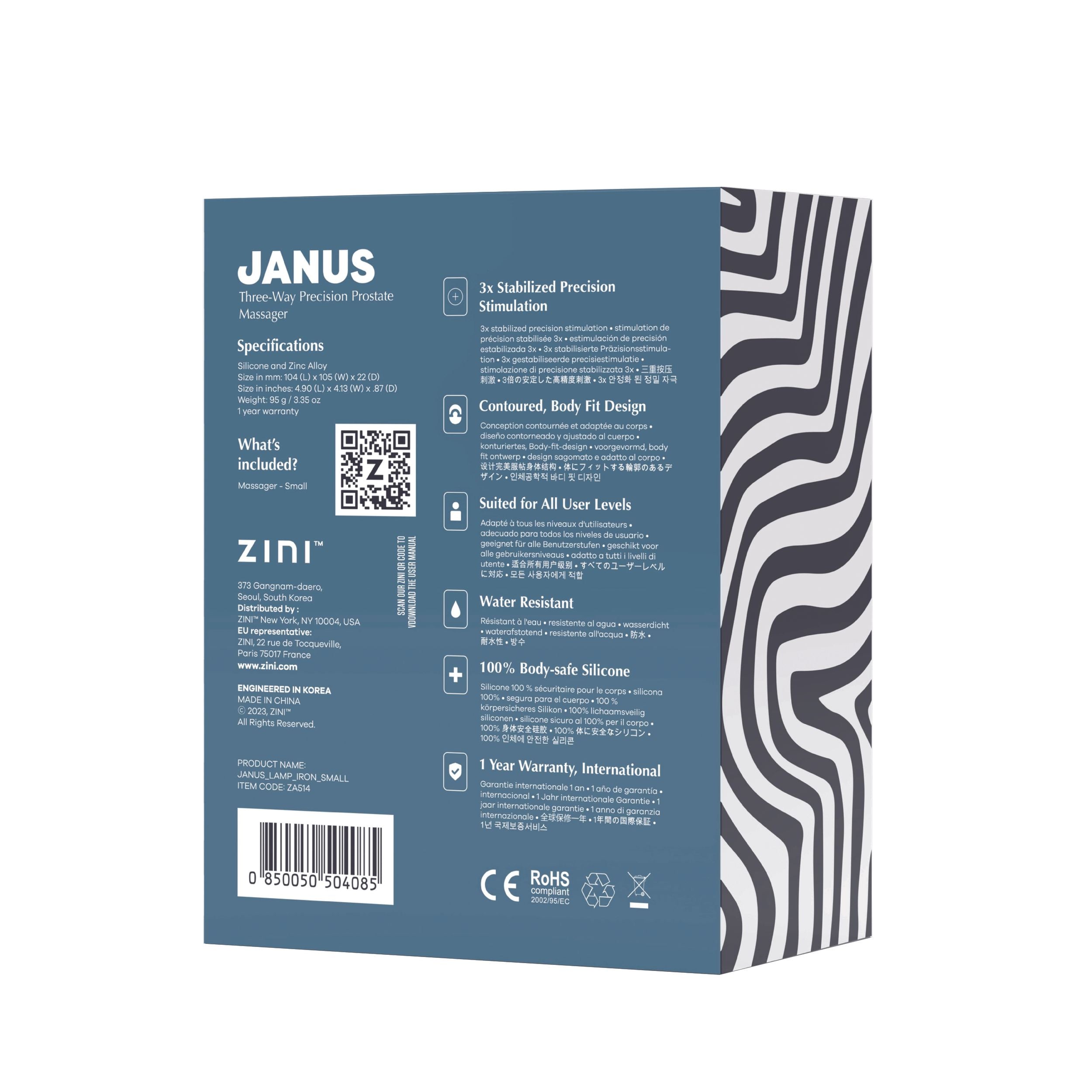 Zini – JANUS LAMP IRON Prostaat Stimulator – Rood (S)