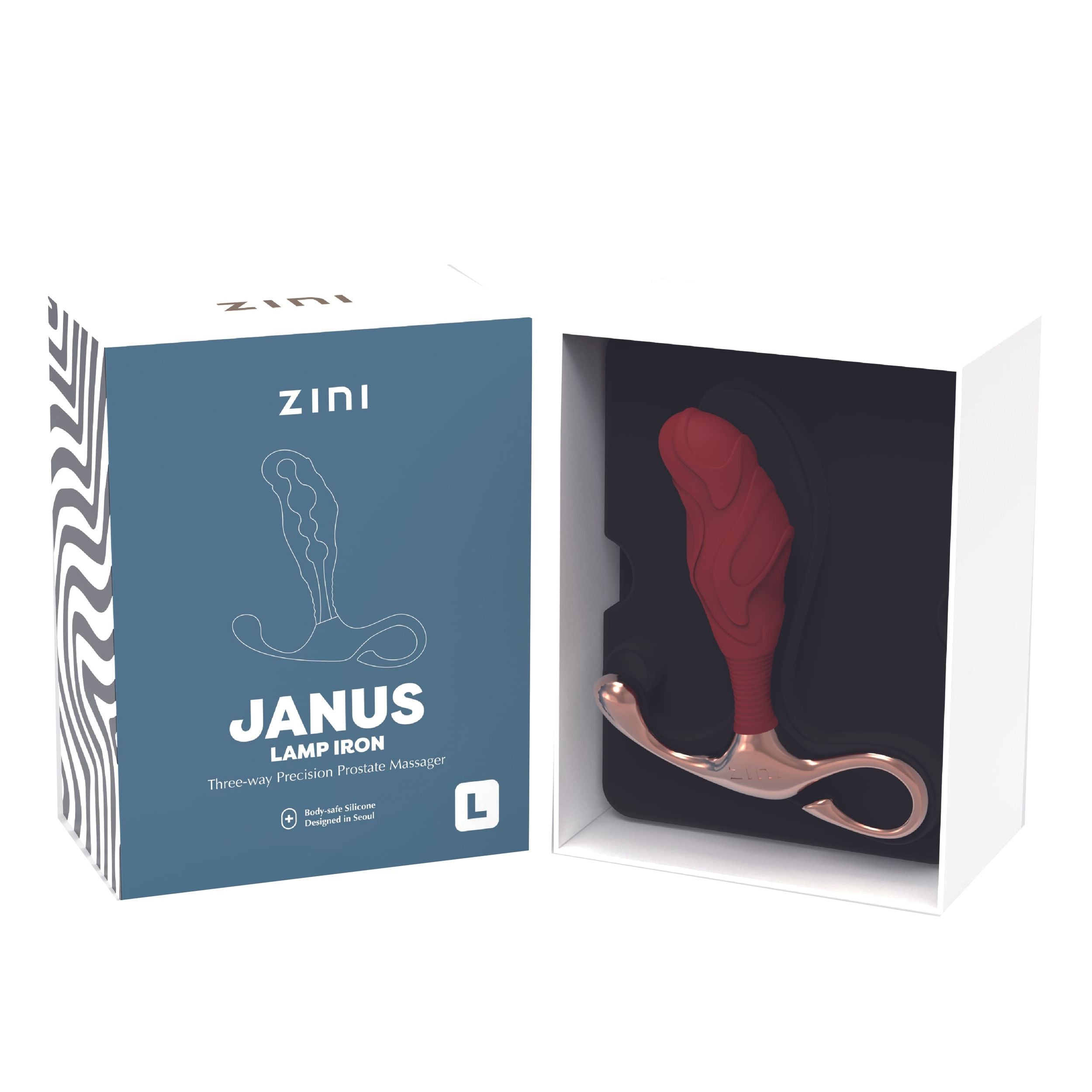 Zini – JANUS LAMP IRON Prostaat Stimulator – Rood (L)