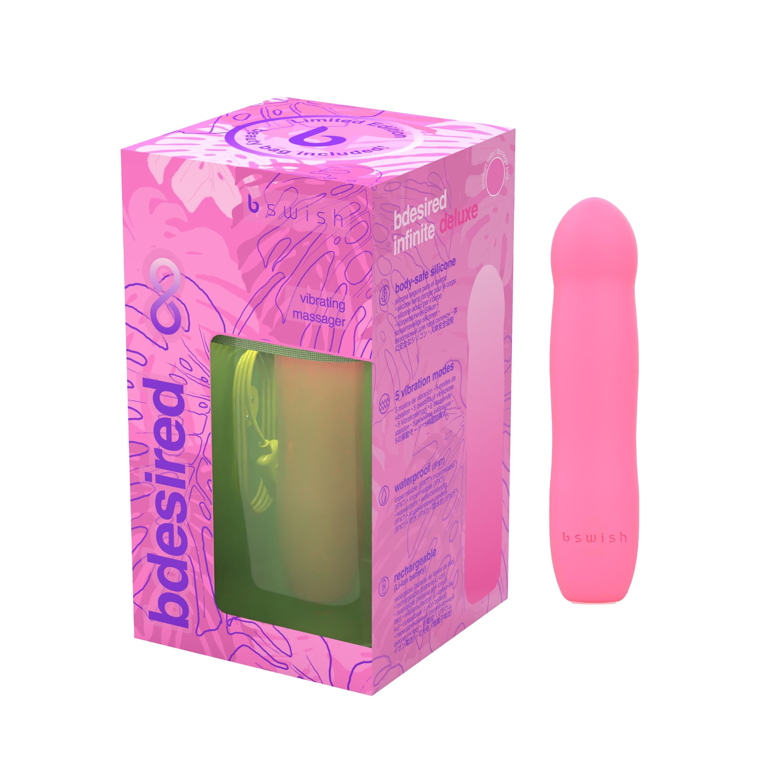 B Swish – BDESIRED INFINITE DELUXE Vibrator Beauty Edition – Roze