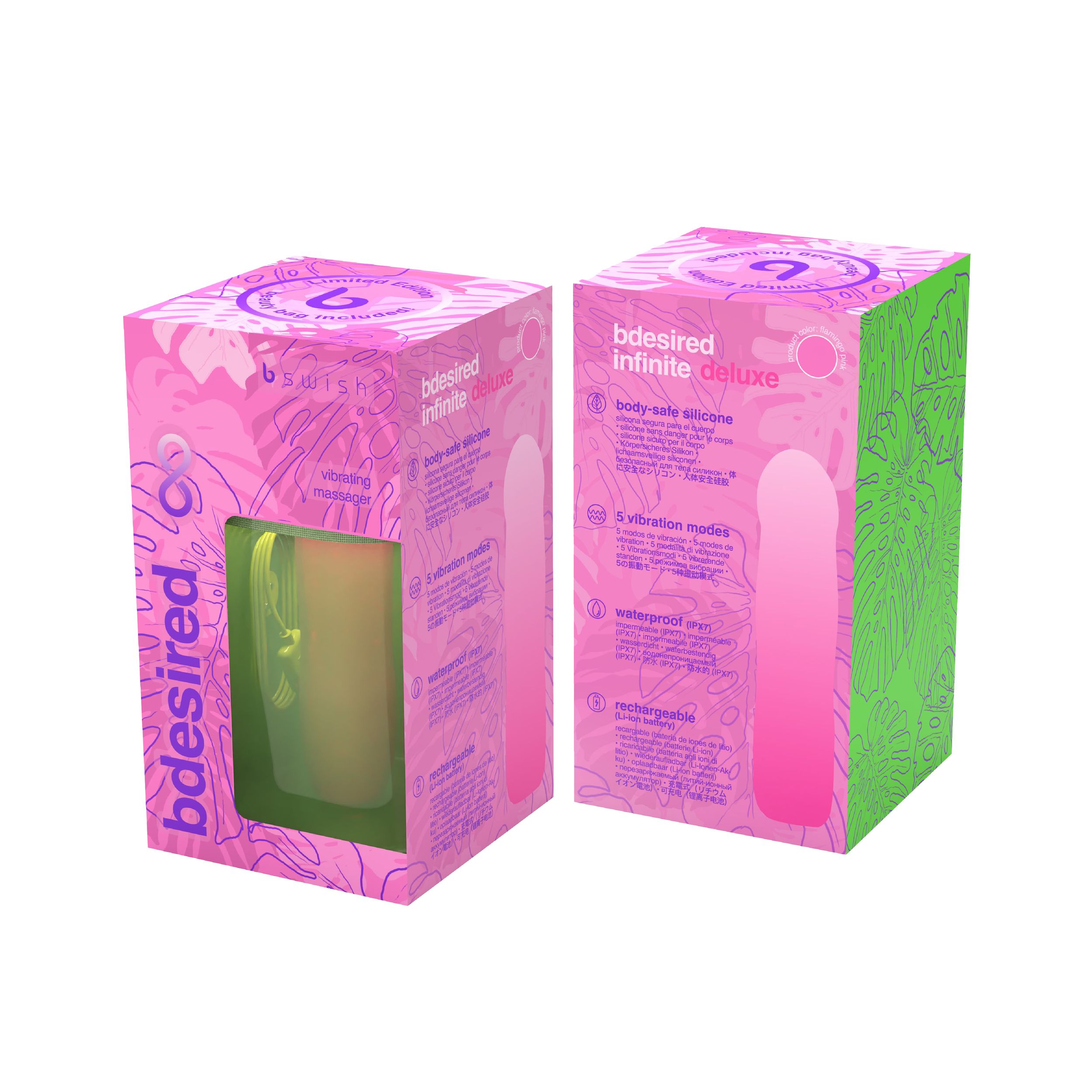 B Swish – BDESIRED INFINITE DELUXE Vibrator Beauty Edition – Roze