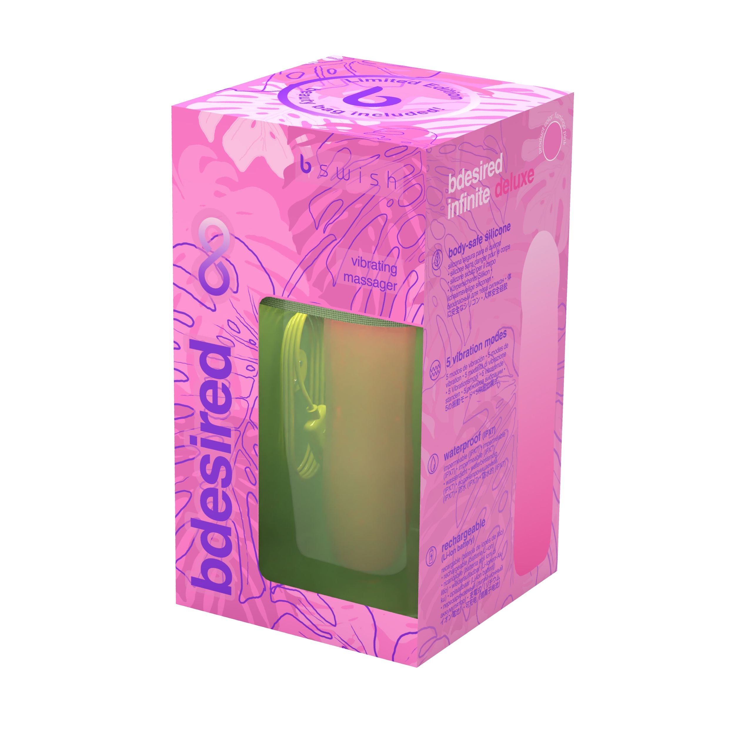 B Swish – BDESIRED INFINITE DELUXE Vibrator Beauty Edition – Roze