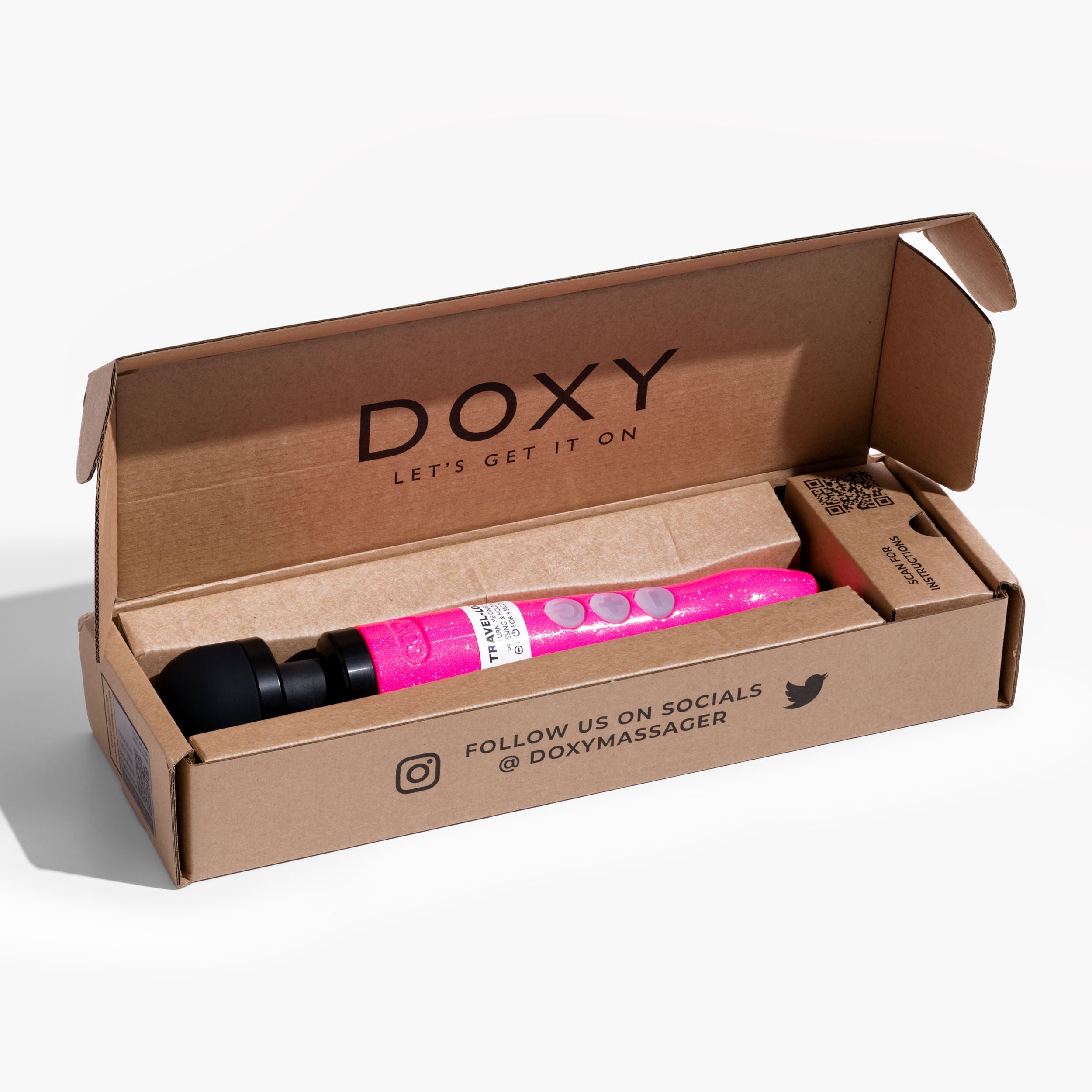 Doxy Die Cast 3R Wand Vibrator - Hot Pink