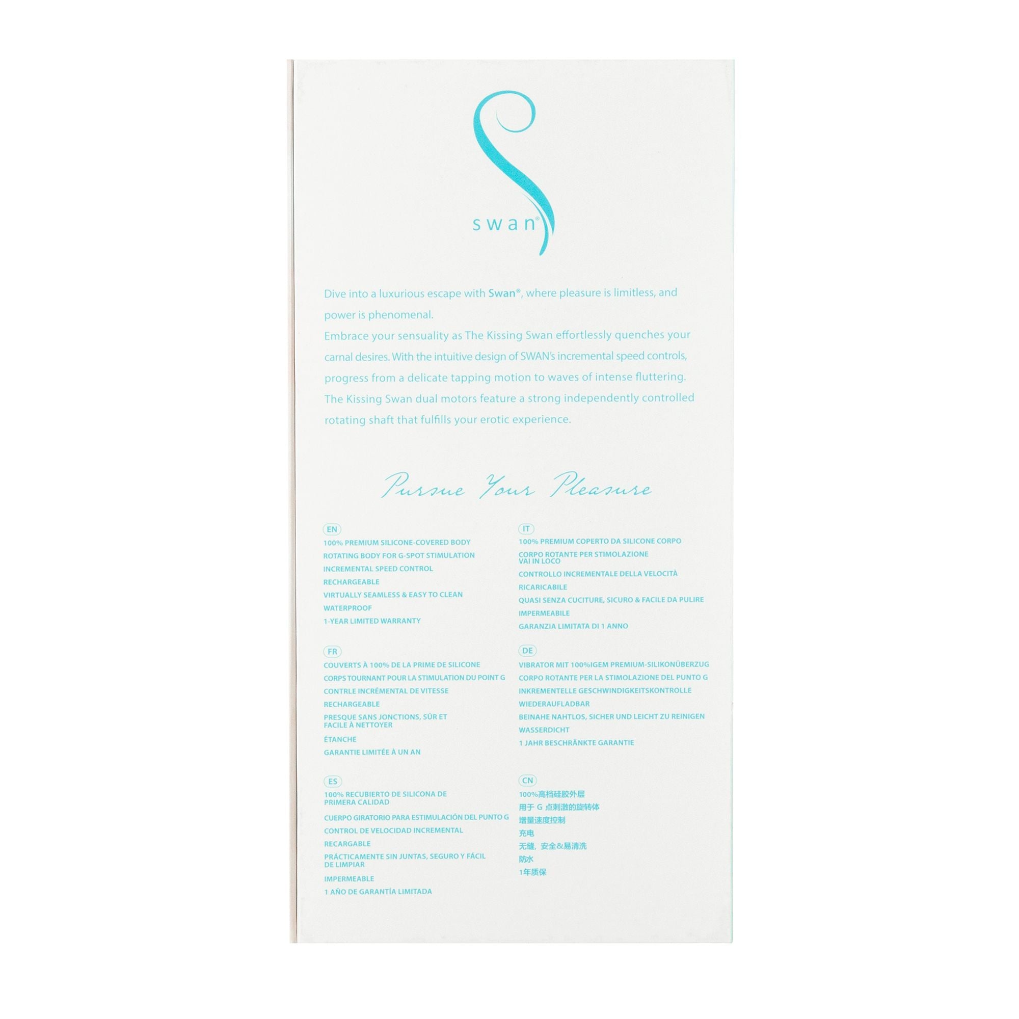 Swan - The Kissing Swan Rotating & Vibrating Blue
