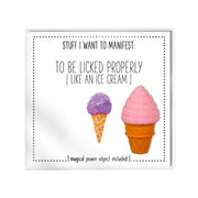 WARM HUMAN – Manifestatie Kaart – To Be Licked Properly