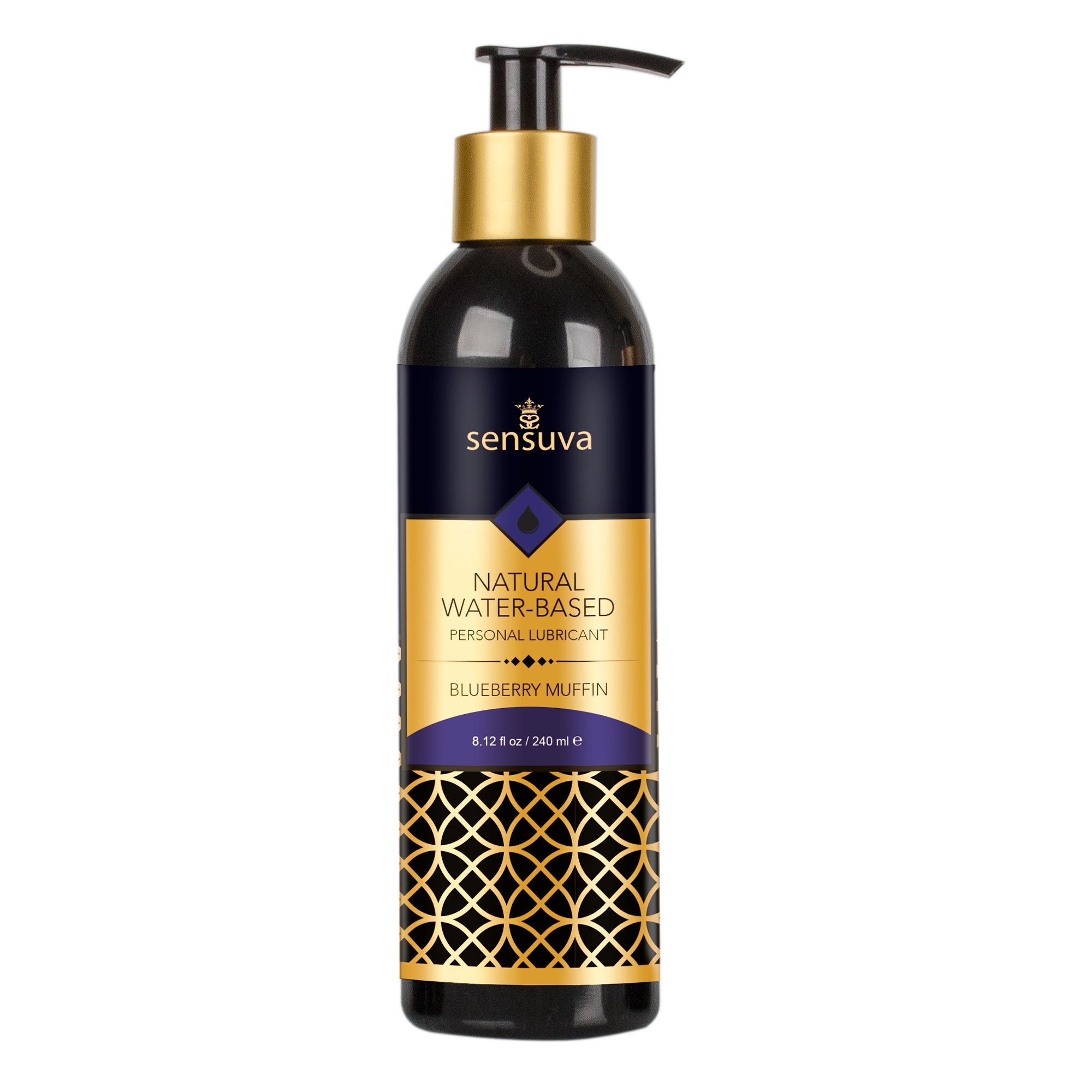 Sensuva - Natural Waterbasis Glijmiddel Bosbessen Muffin 240 ml