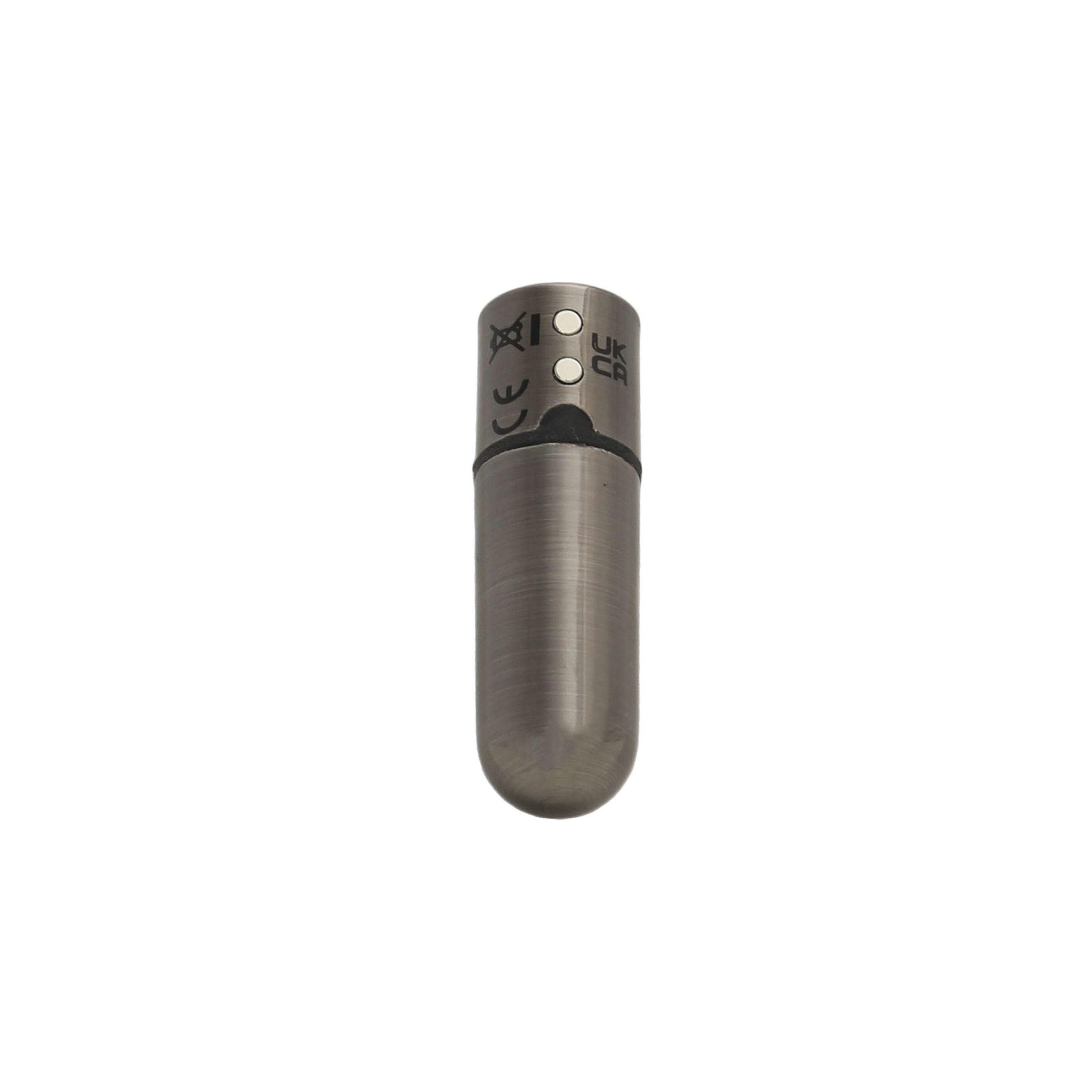 PowerBullet - First Class Mini Bulllet met Kristal 9 Standen Gun Metal