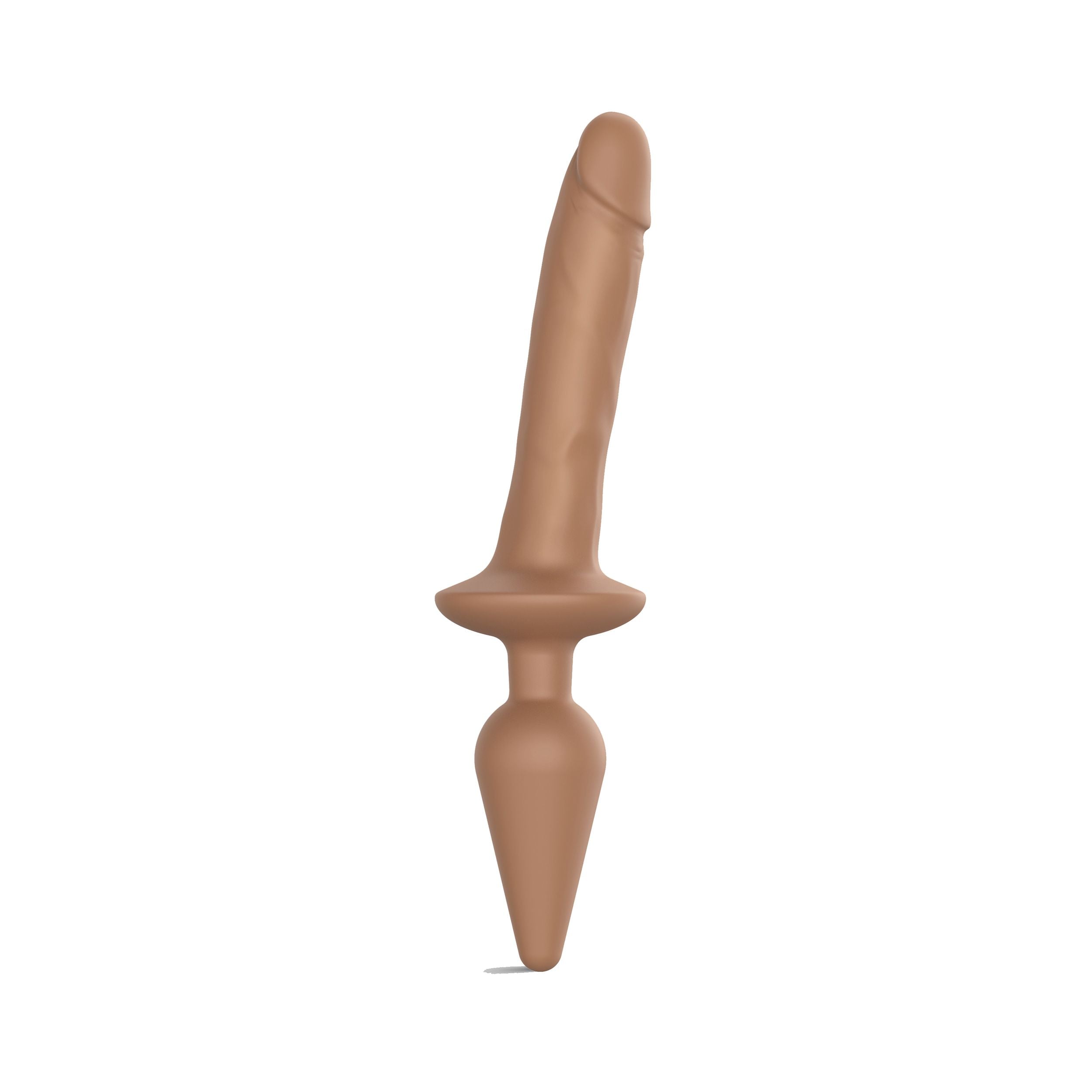Strap-On-Me - Switch  Plug-in Realistic Dildo Caramel S