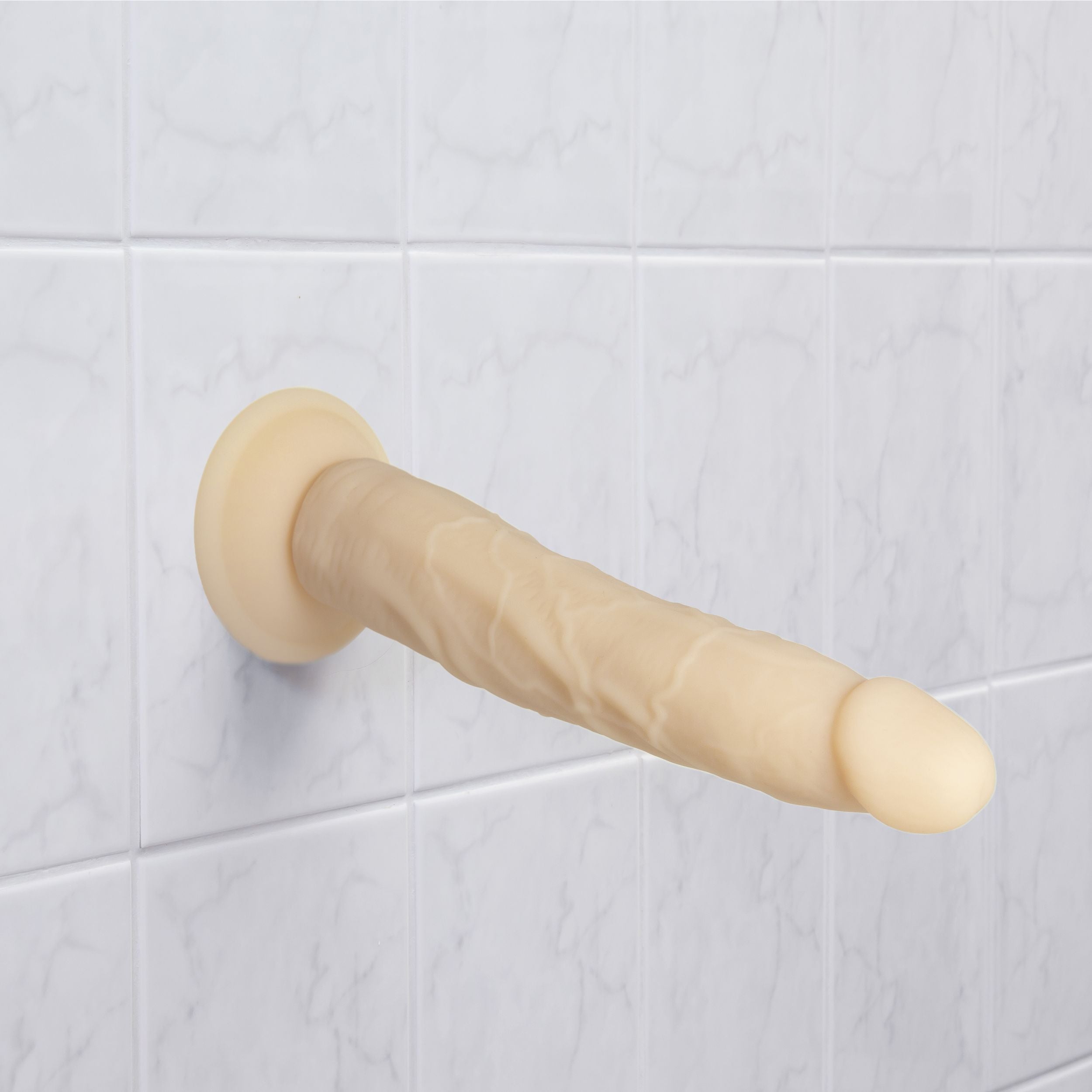 Naked Addiction - 22,8 cm Silicone Bendable Dual Density Dildo Vanilla