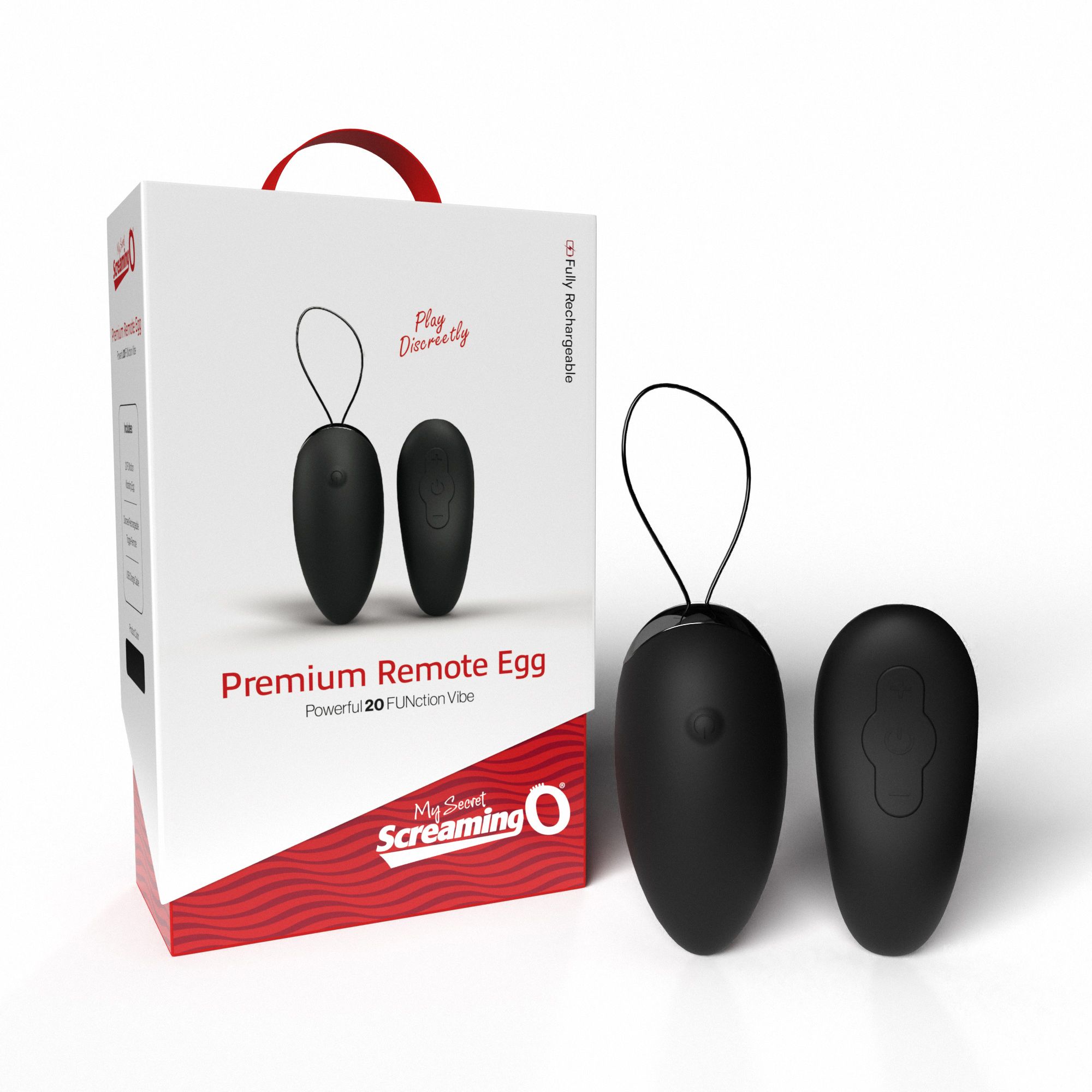 The Screaming O - Premium Remote Egg Zwart