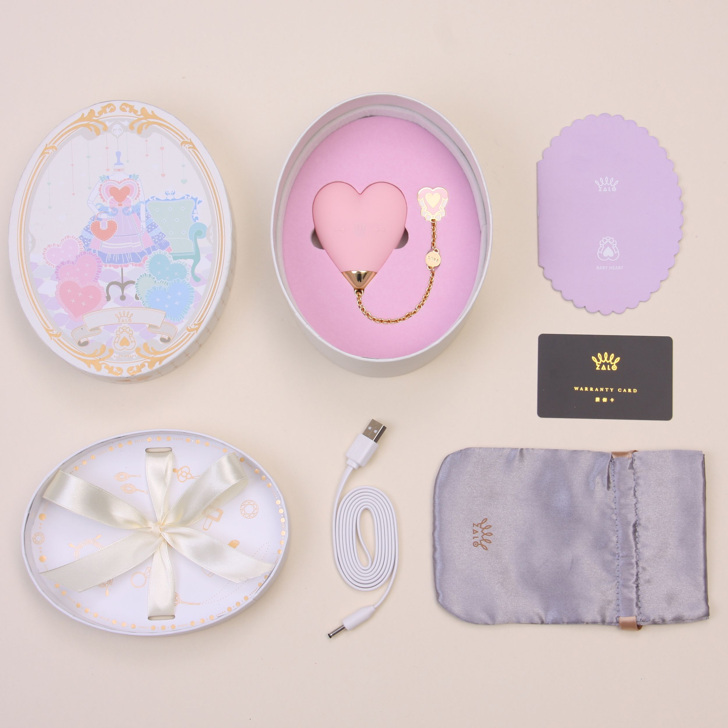 Zalo - Baby Heart Personal Massager Paars