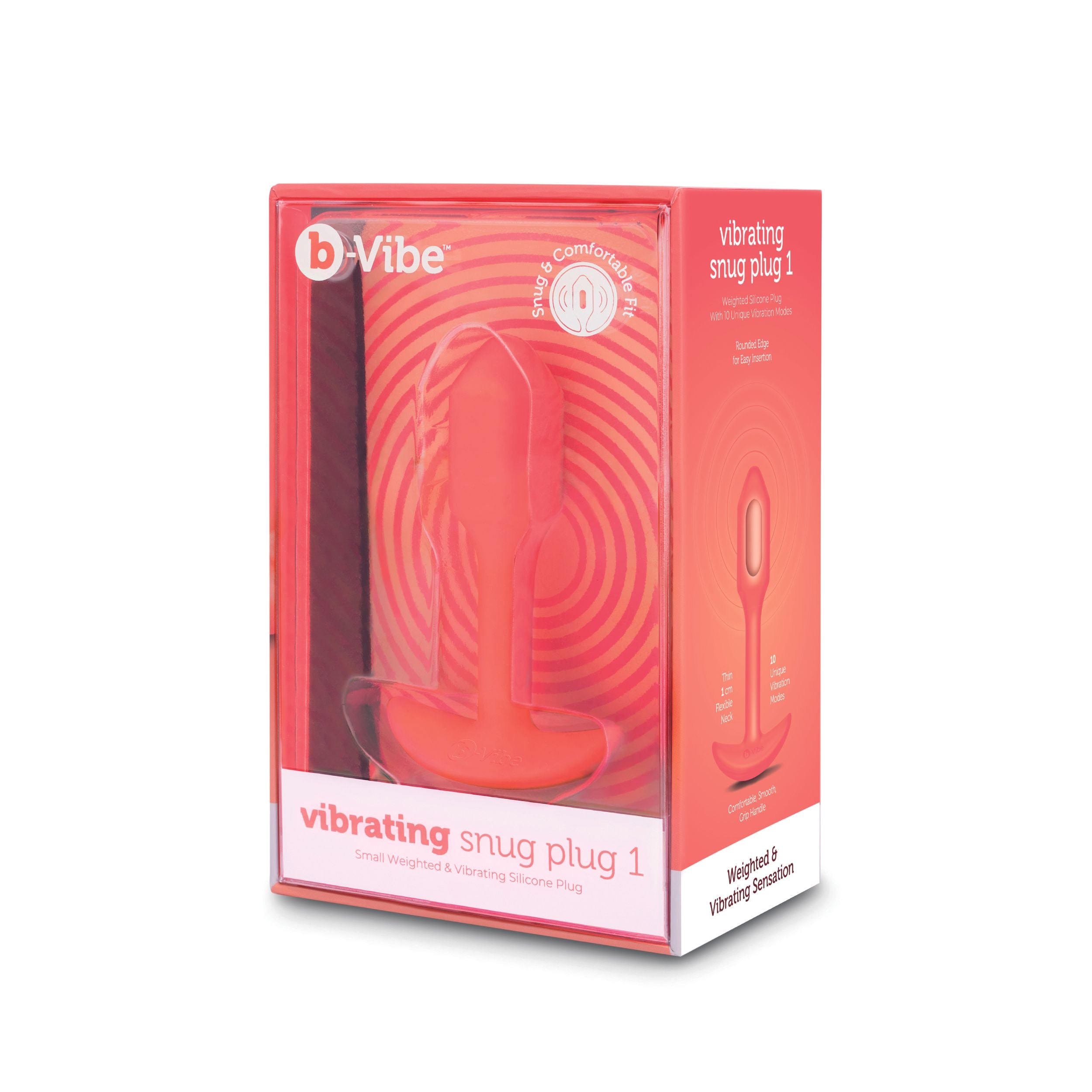 B-Vibe - Vibrerende Snug Plug 1 (S) Oranje