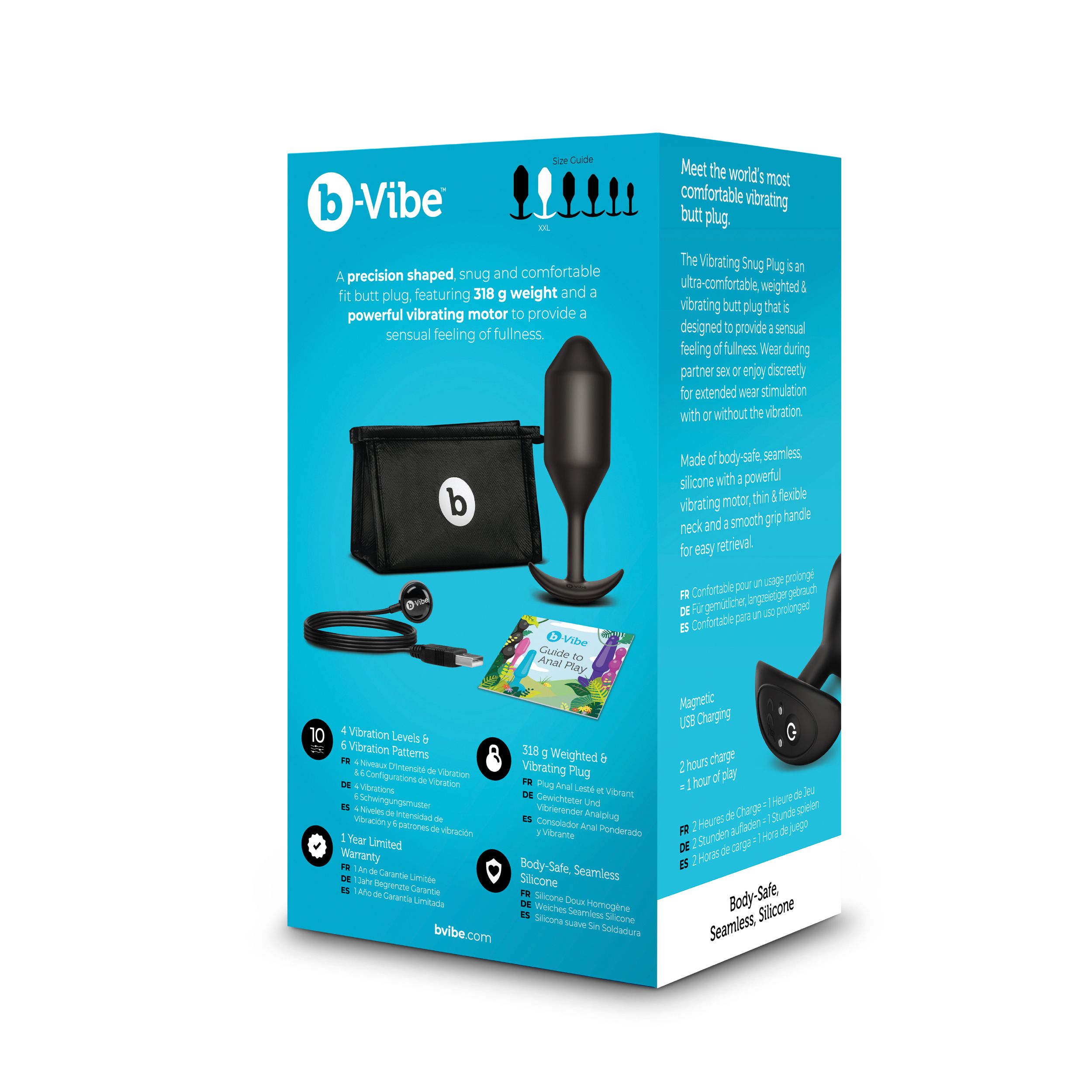 B-Vibe - Vibrerende Snug Plug 5 (XXL) Zwart