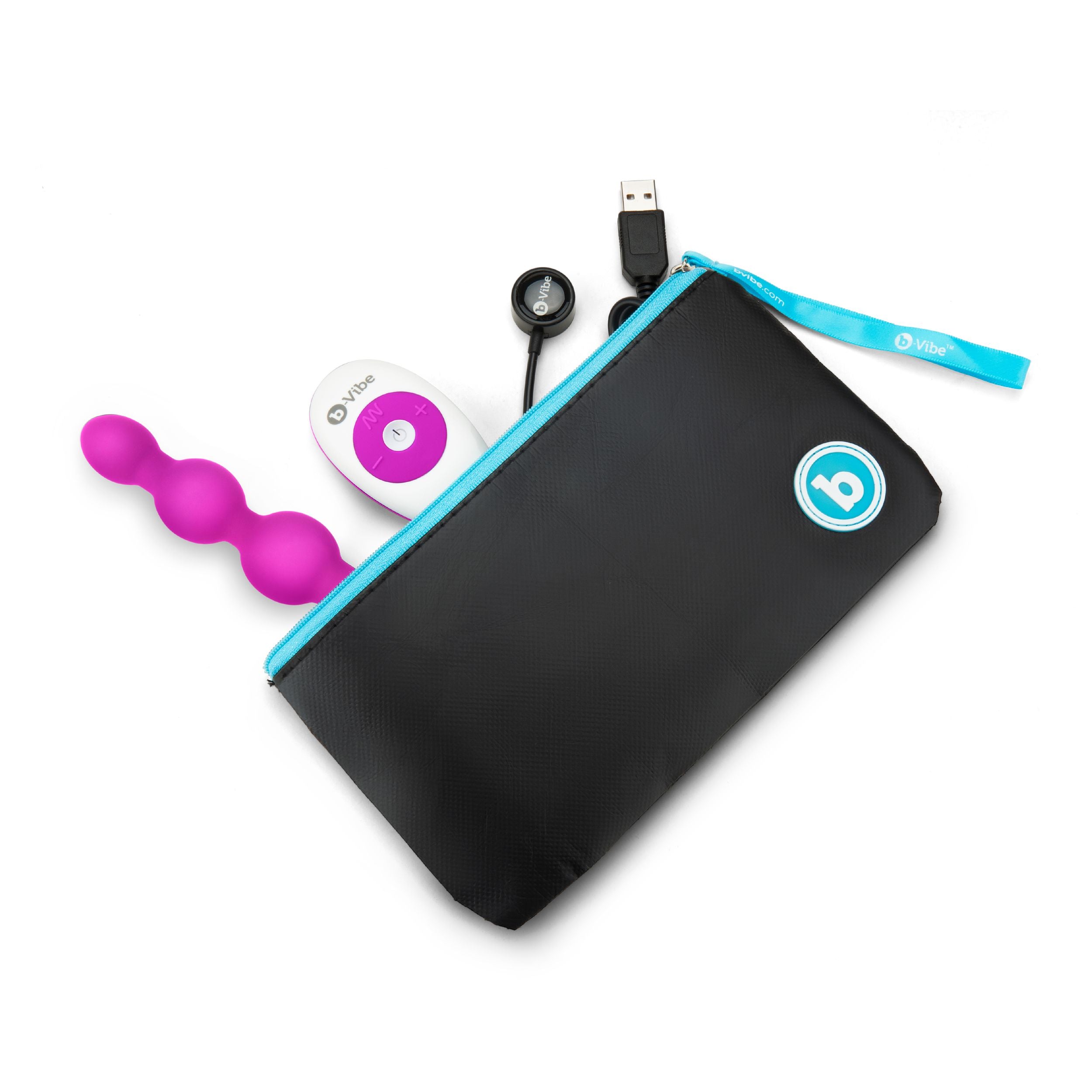 B-Vibe - Triplet Anale Kralen Fuchsia