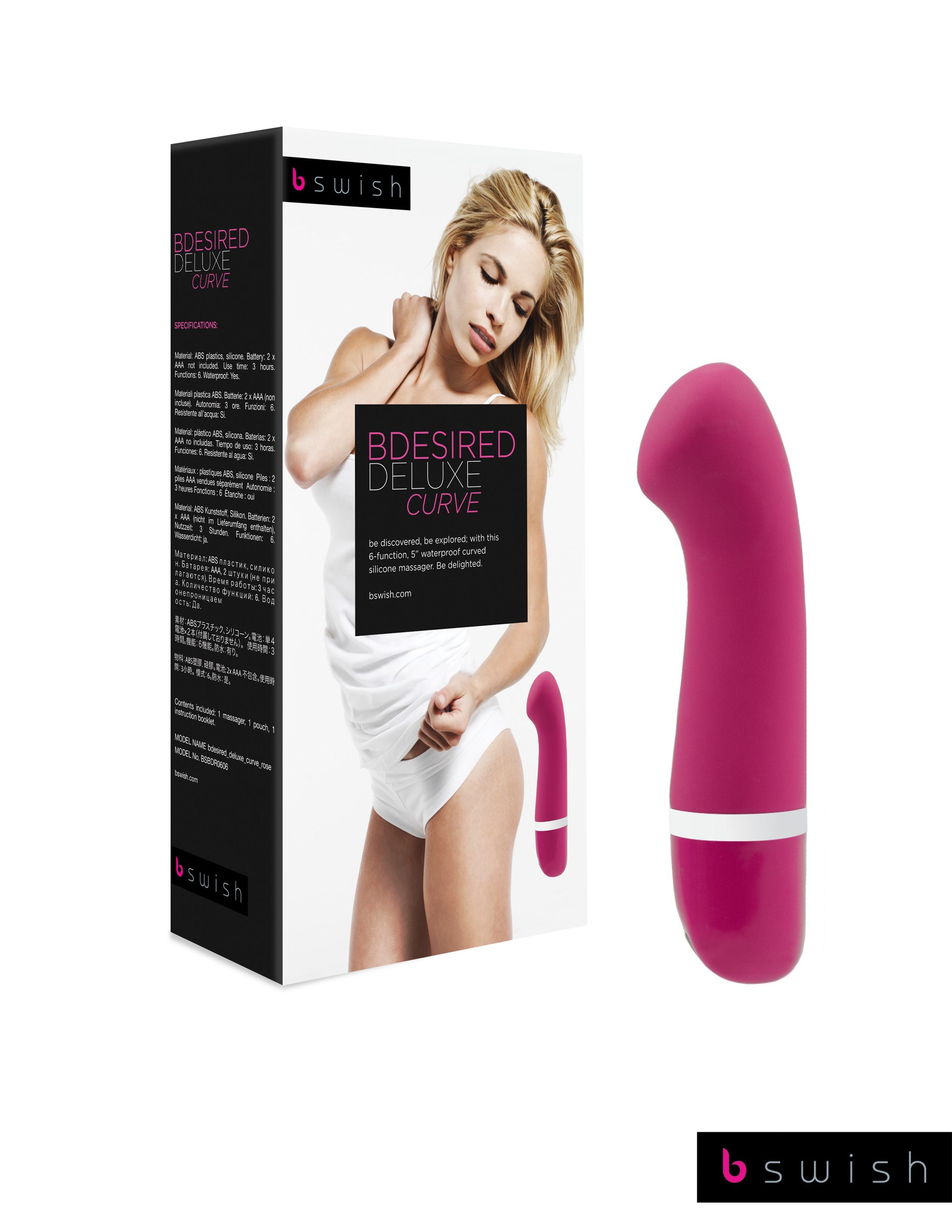 B Swish - bdesired Deluxe Curve Vibrator Roze