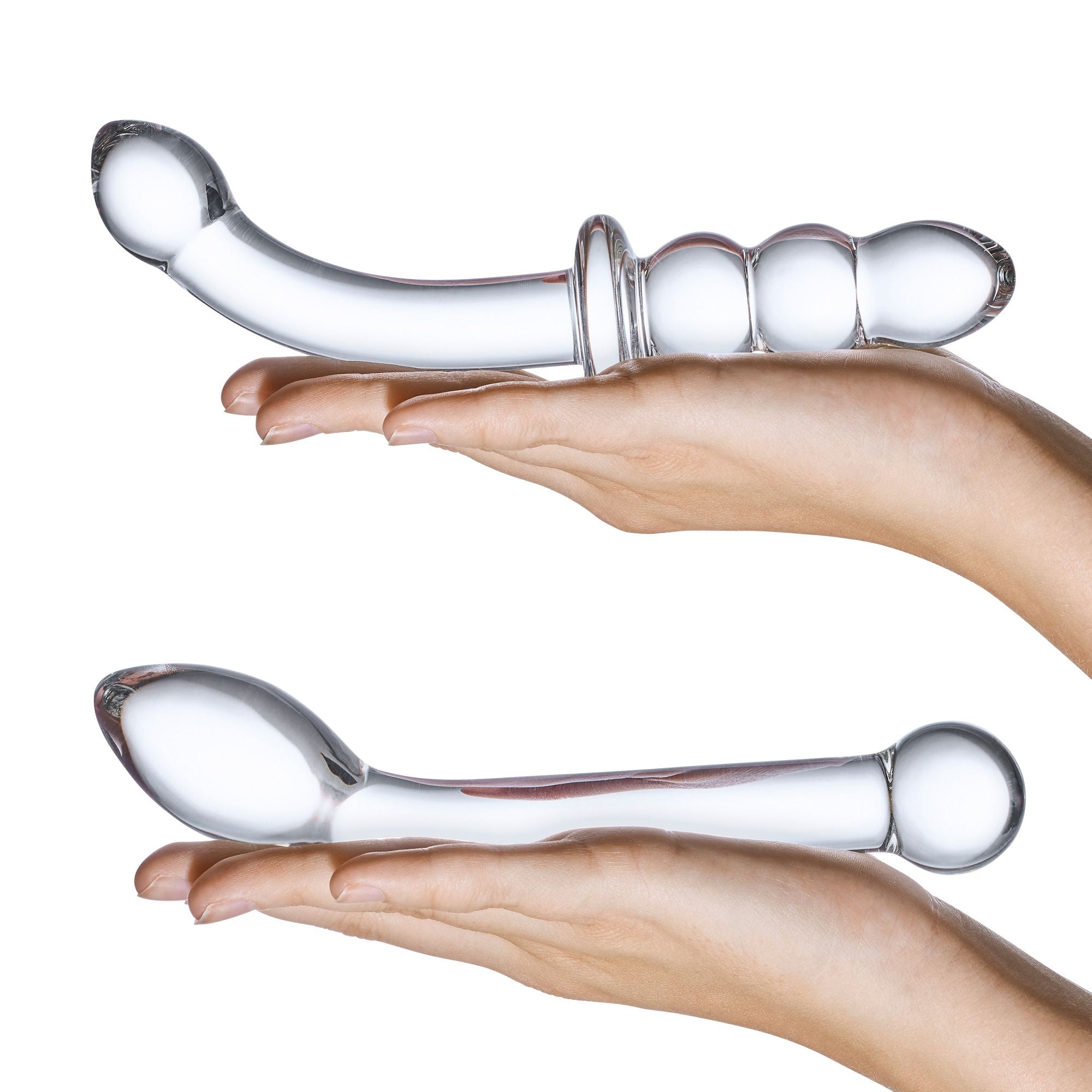 Glas - G-Spot Pleasure Glass Dildo Set 2 st.