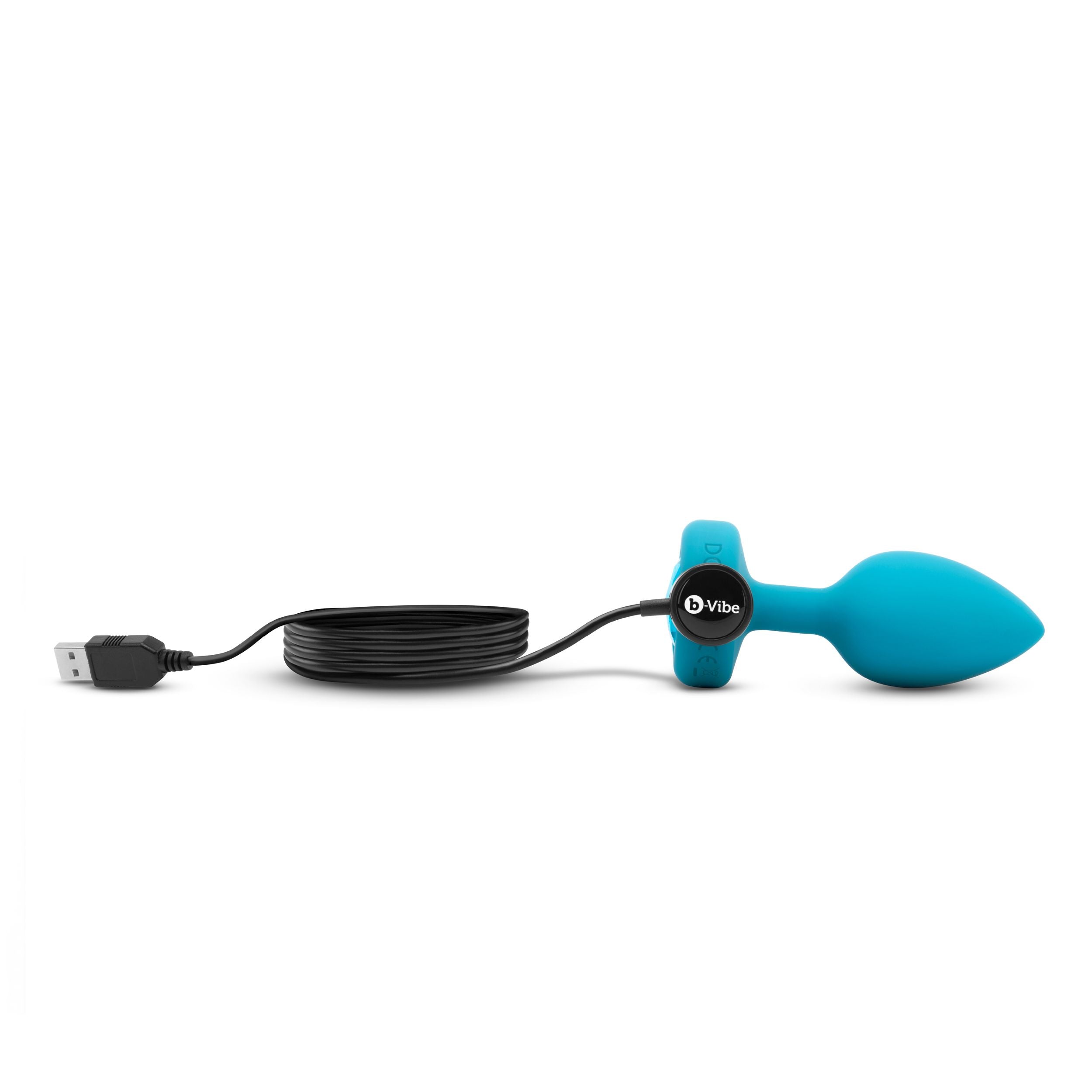 B-Vibe - Vibrerende Juwelen Plug S/M Blauw