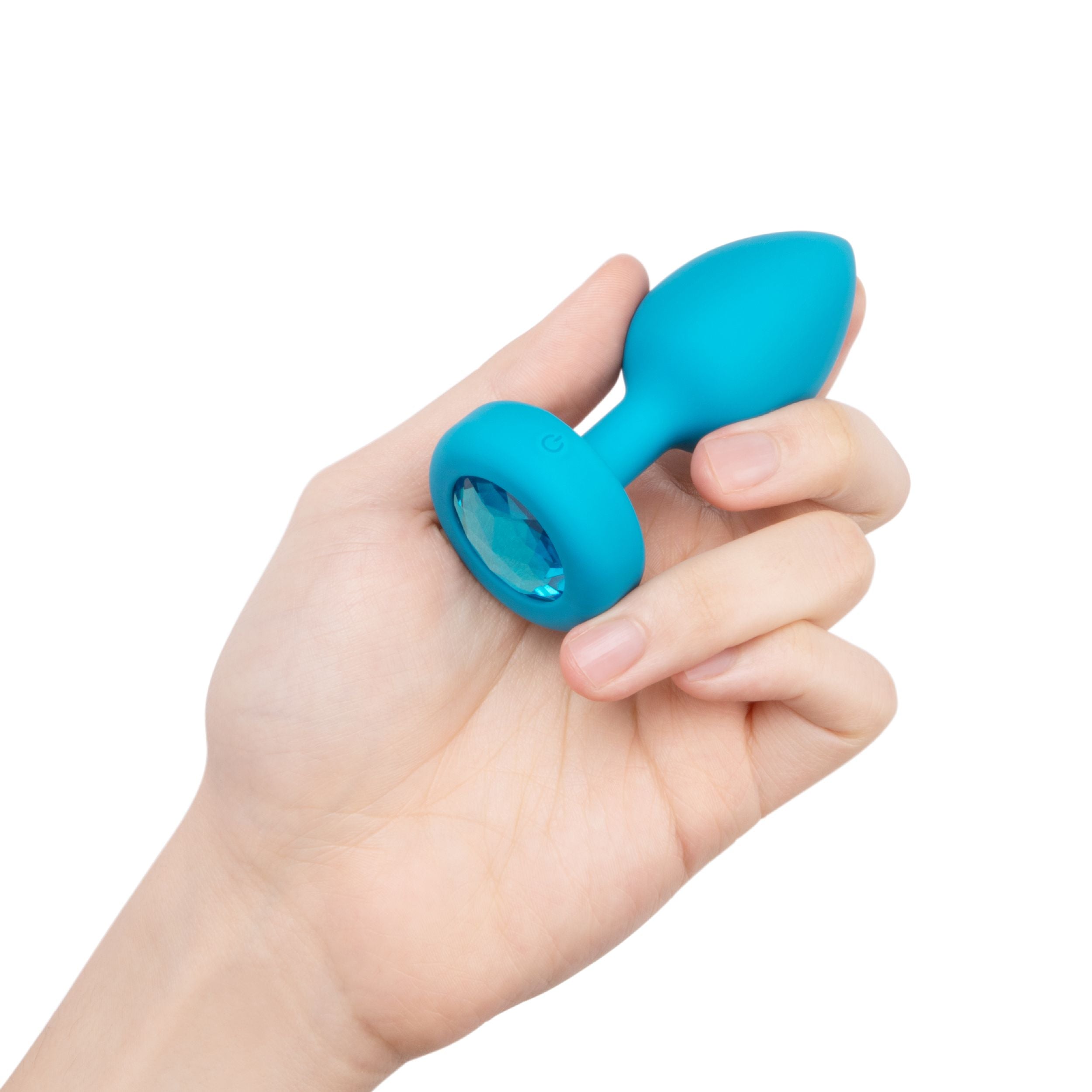 B-Vibe - Vibrerende Juwelen Plug S/M Blauw