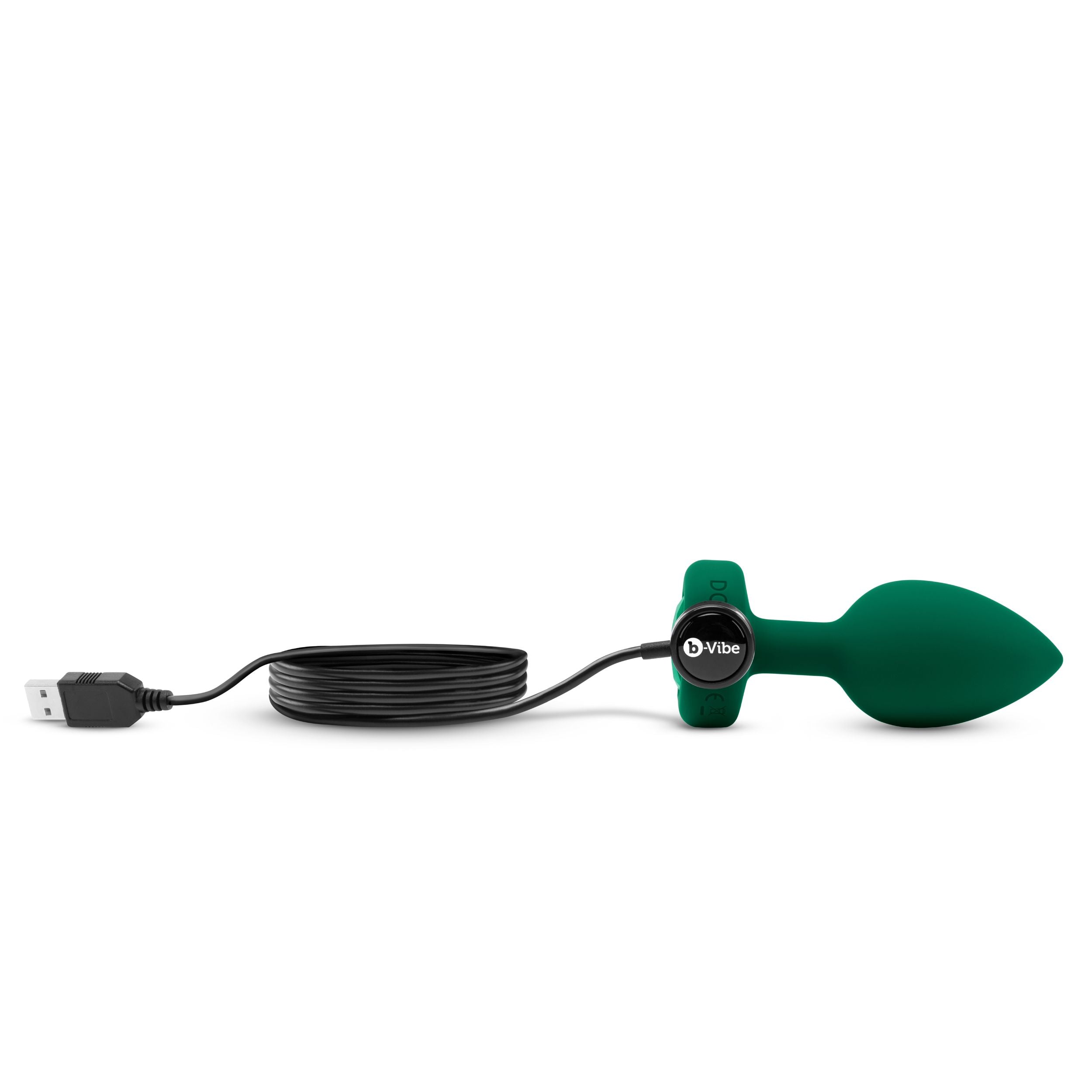 B-Vibe - Vibrerende Juwelen Plug M/L Groen