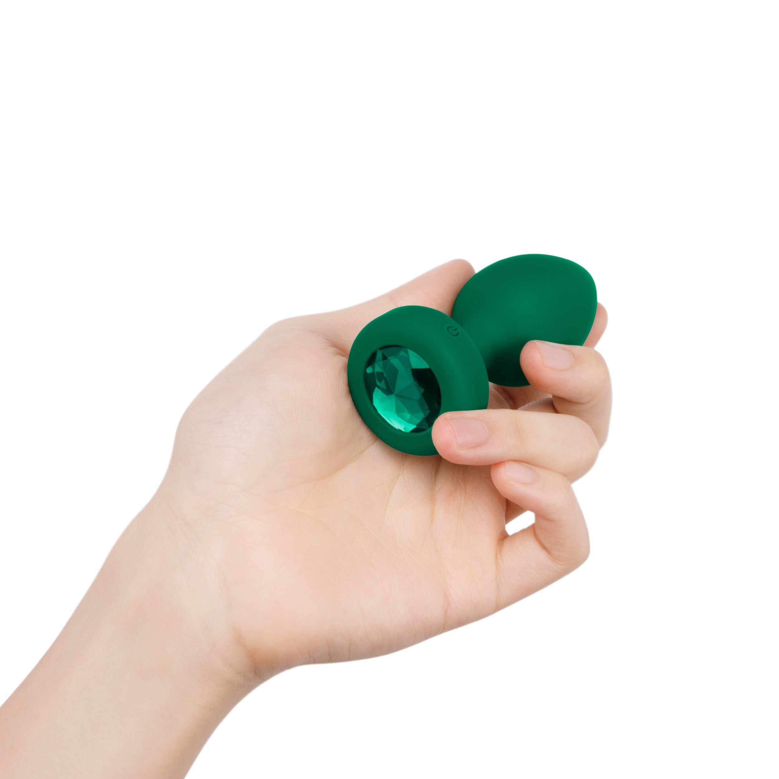 B-Vibe - Vibrerende Juwelen Plug M/L Groen