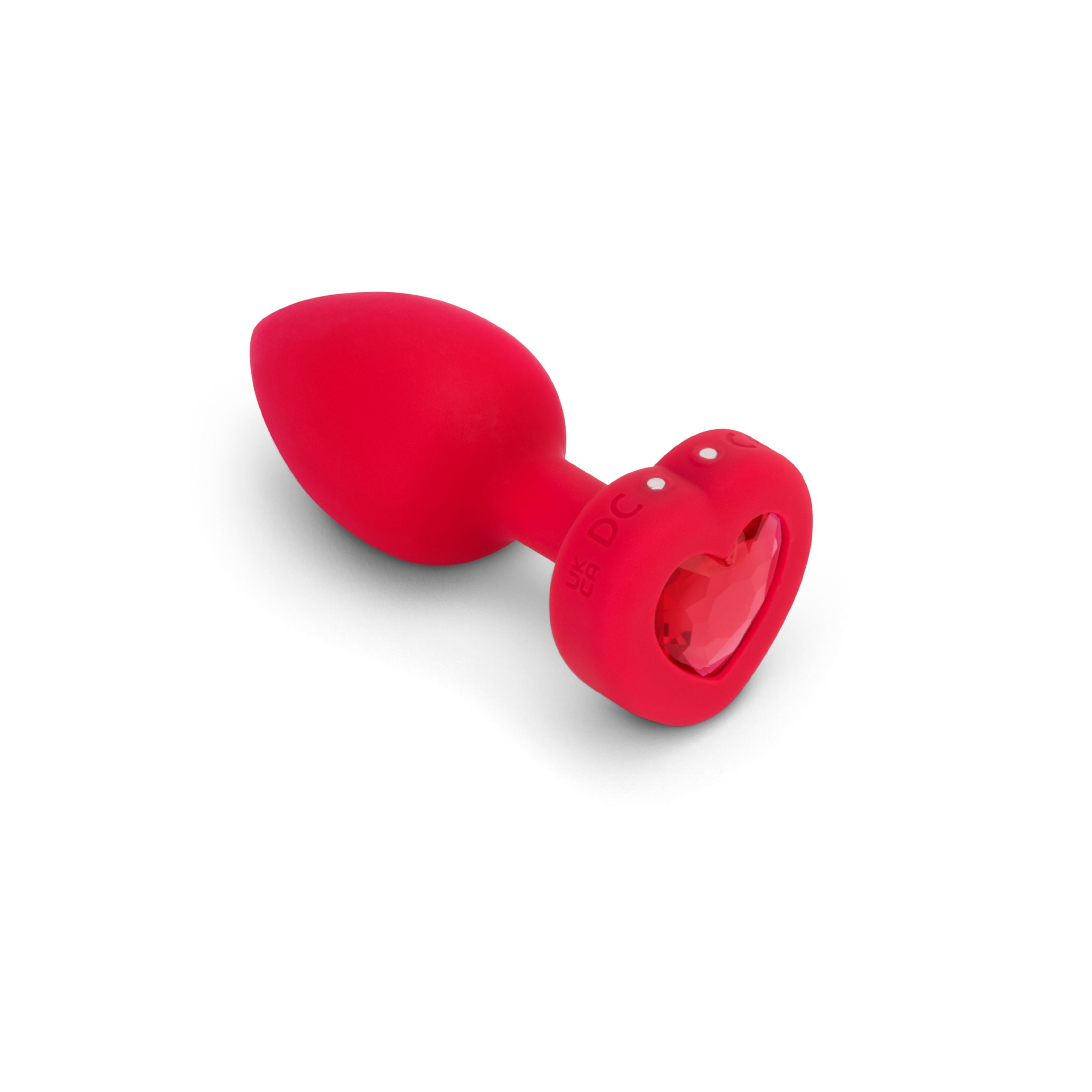 B-Vibe - Vibrerende Hartvormige Butt Plug M/L Rood