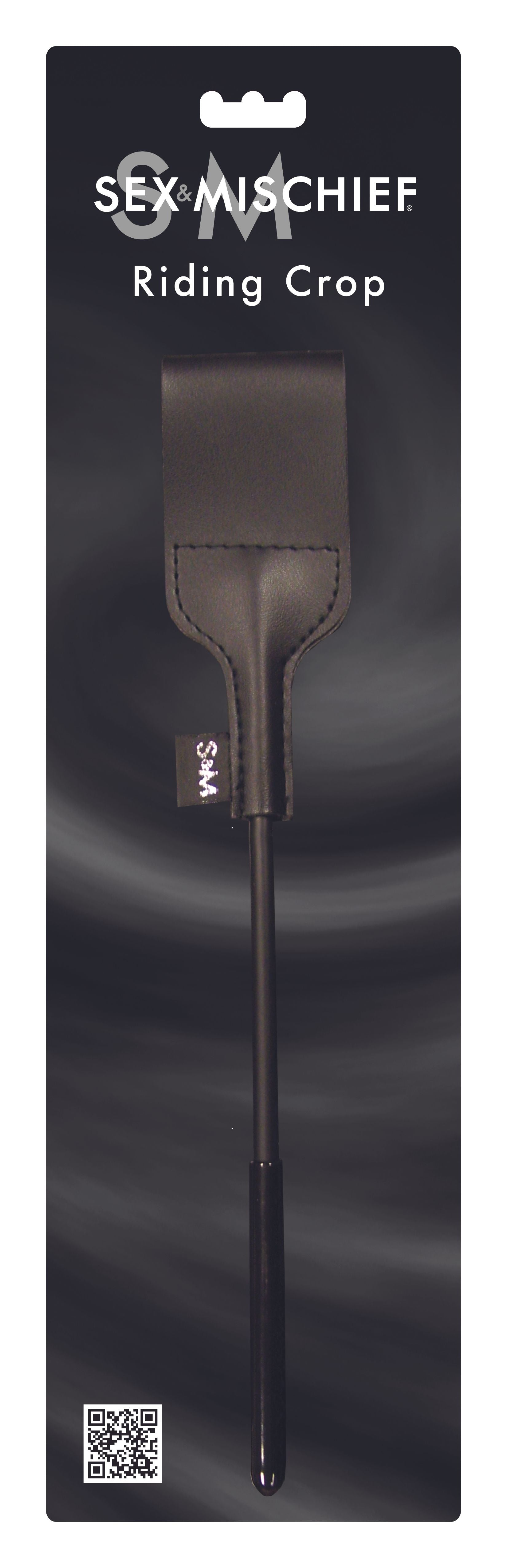 SPORTSHEETS – SEX & MISCHIEF Riding Crop – Zwart 31 cm