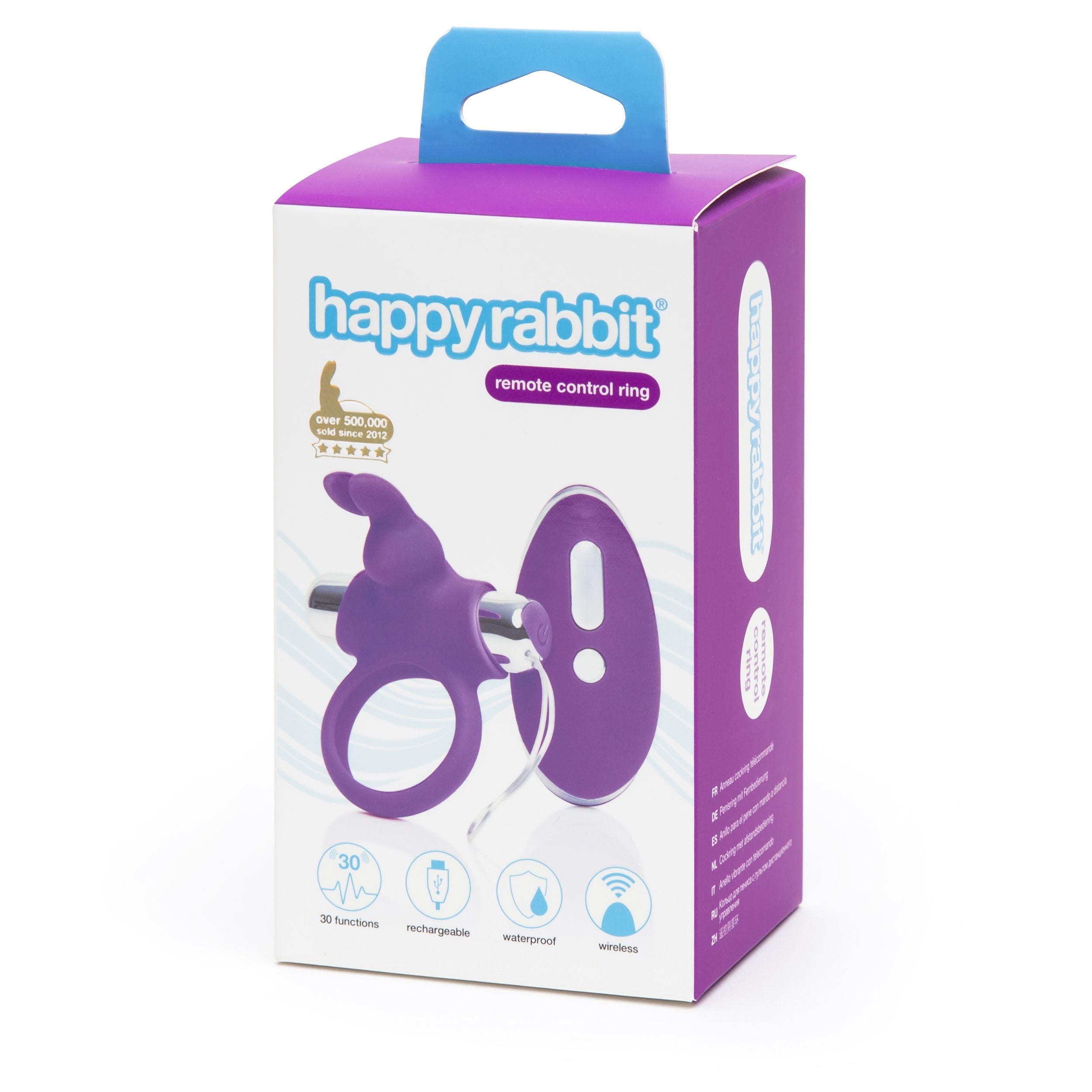 HAPPY RABBIT – Remote Control Cock Ring – Paars