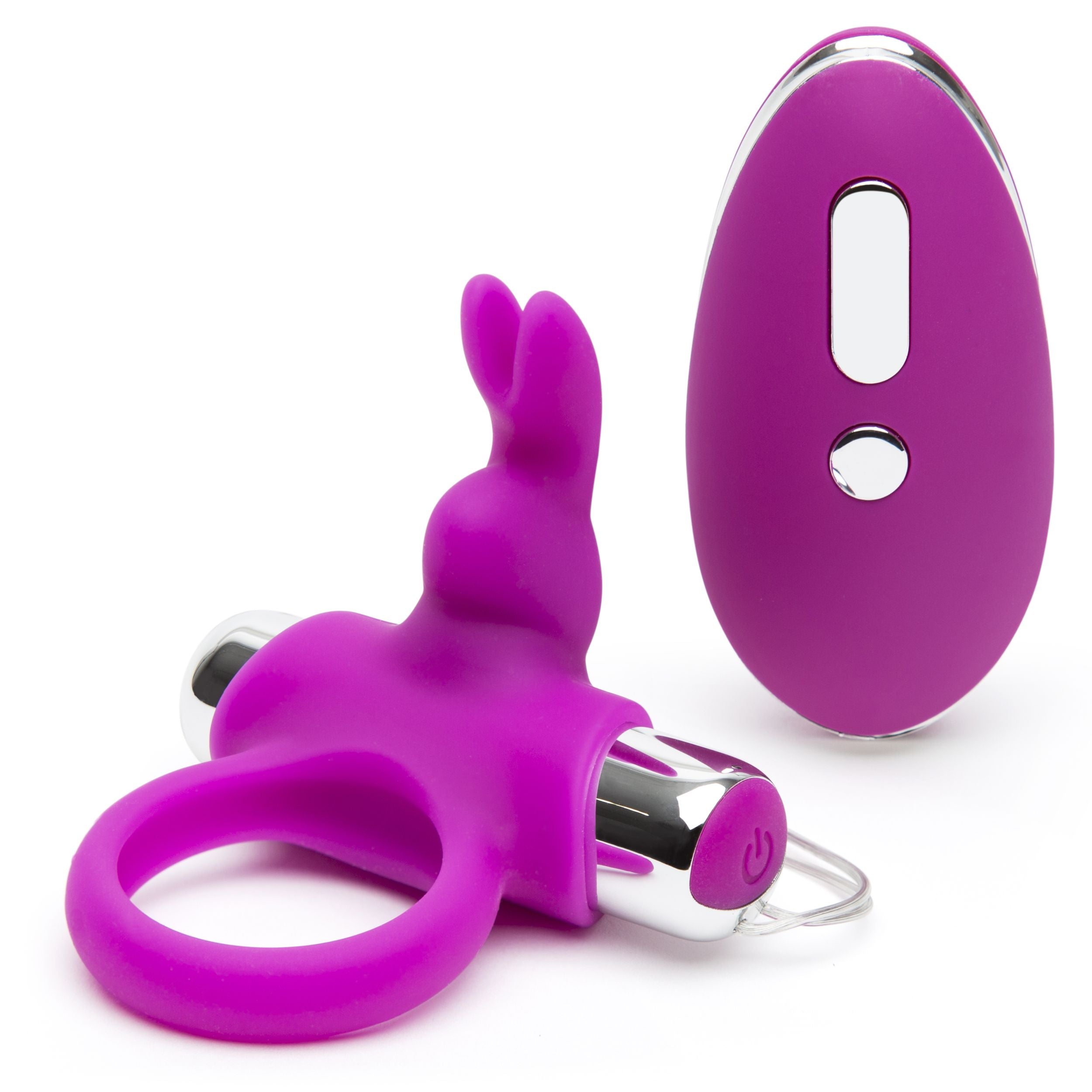 HAPPY RABBIT – Remote Control Cock Ring – Paars