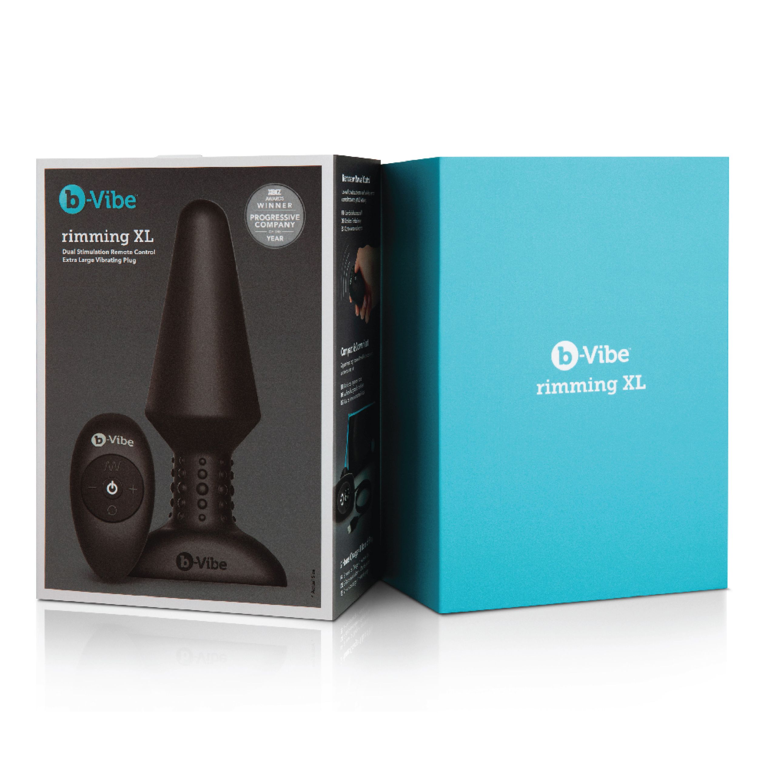 B-Vibe - Rimming Remote Control Plug XL Zwart