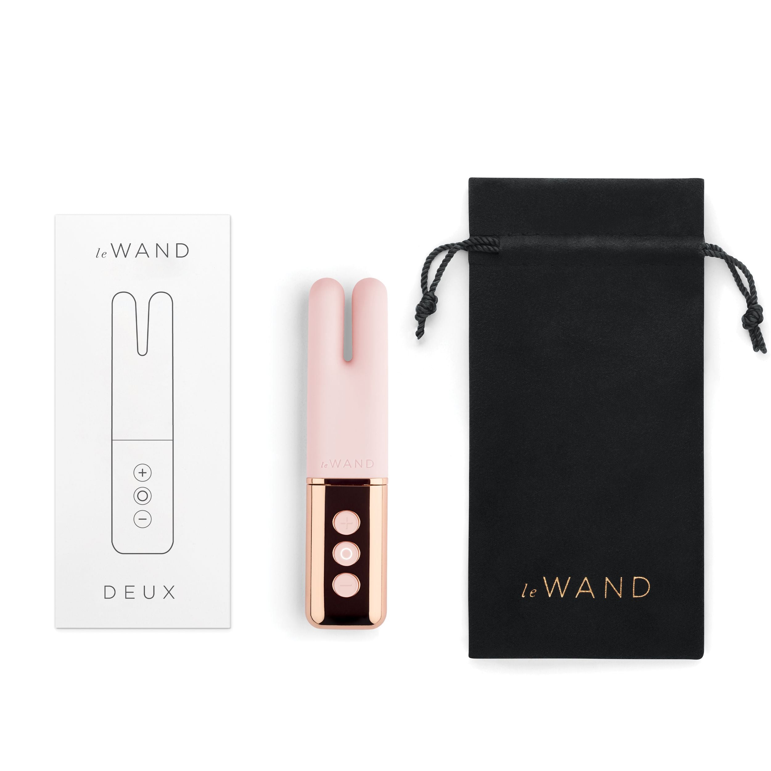 Le Wand – Deux Twin Motor Oplaadbare Vibrator – Roségoud