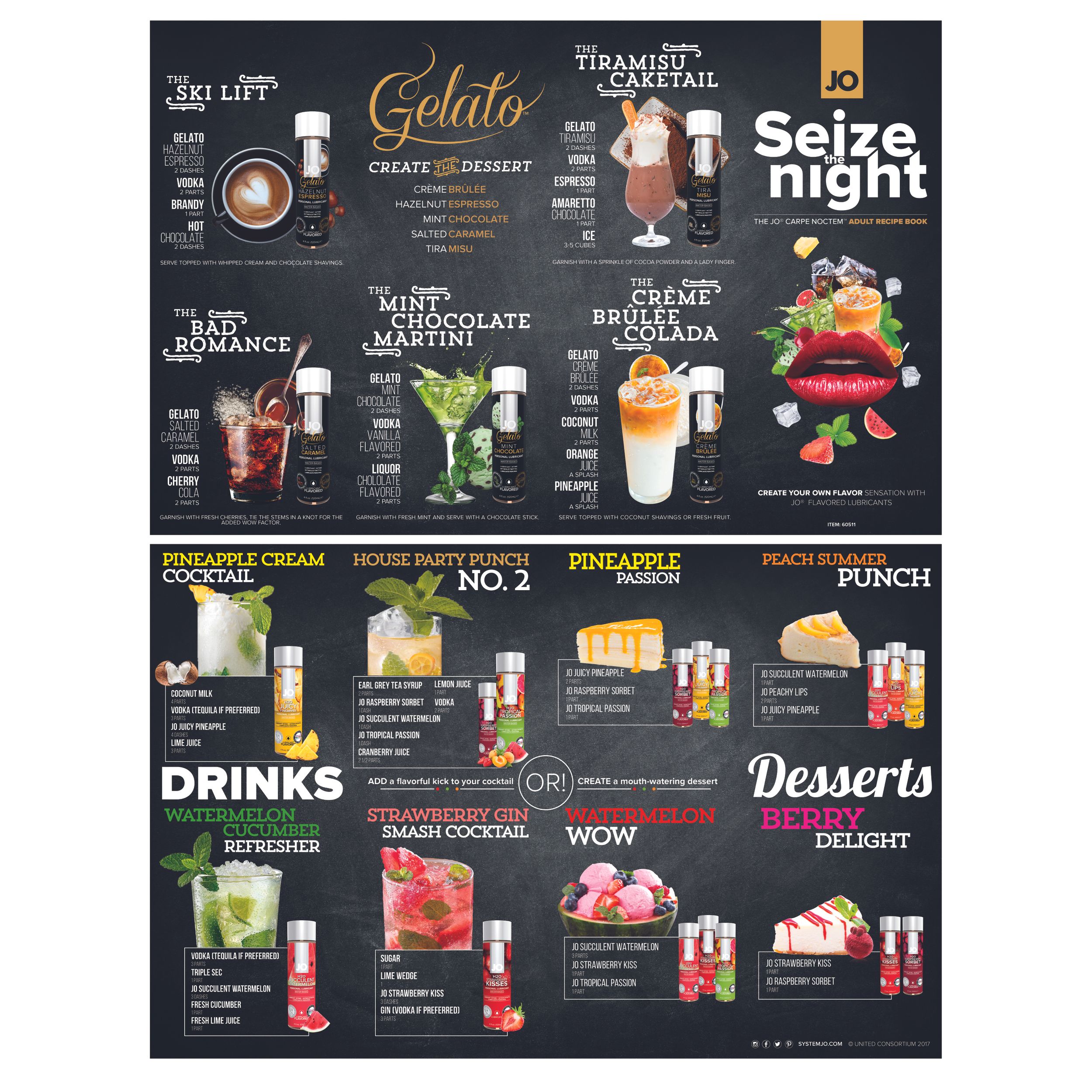 System JO – Cocktail Menu – Brochure