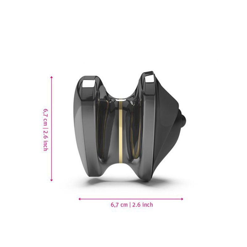 Mystim - Hearts Desire eStim Lay-On Vibrator Zwart