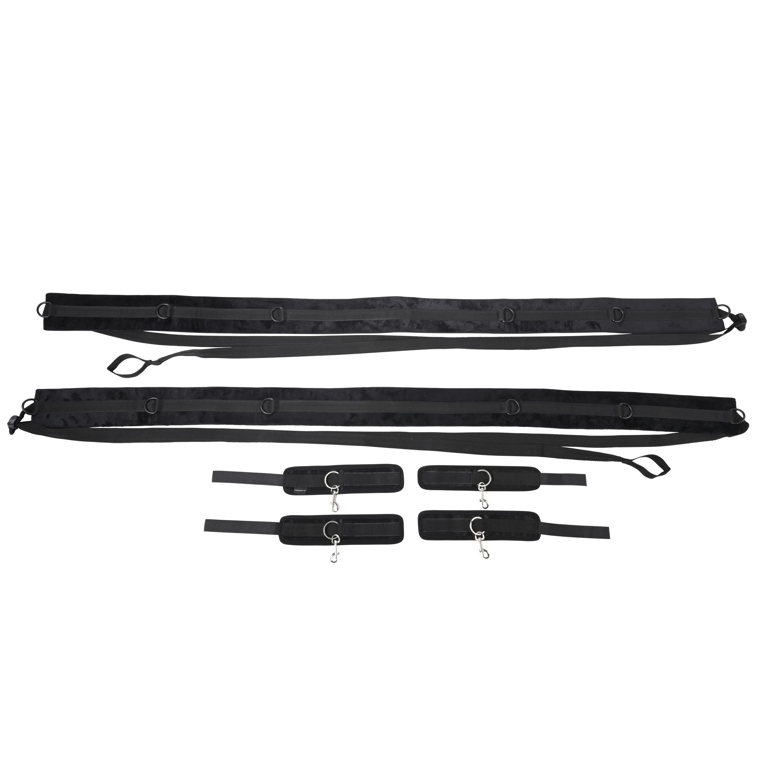 SPORTSHEETS – No Matter Where Bondage Restraint System – Zwart